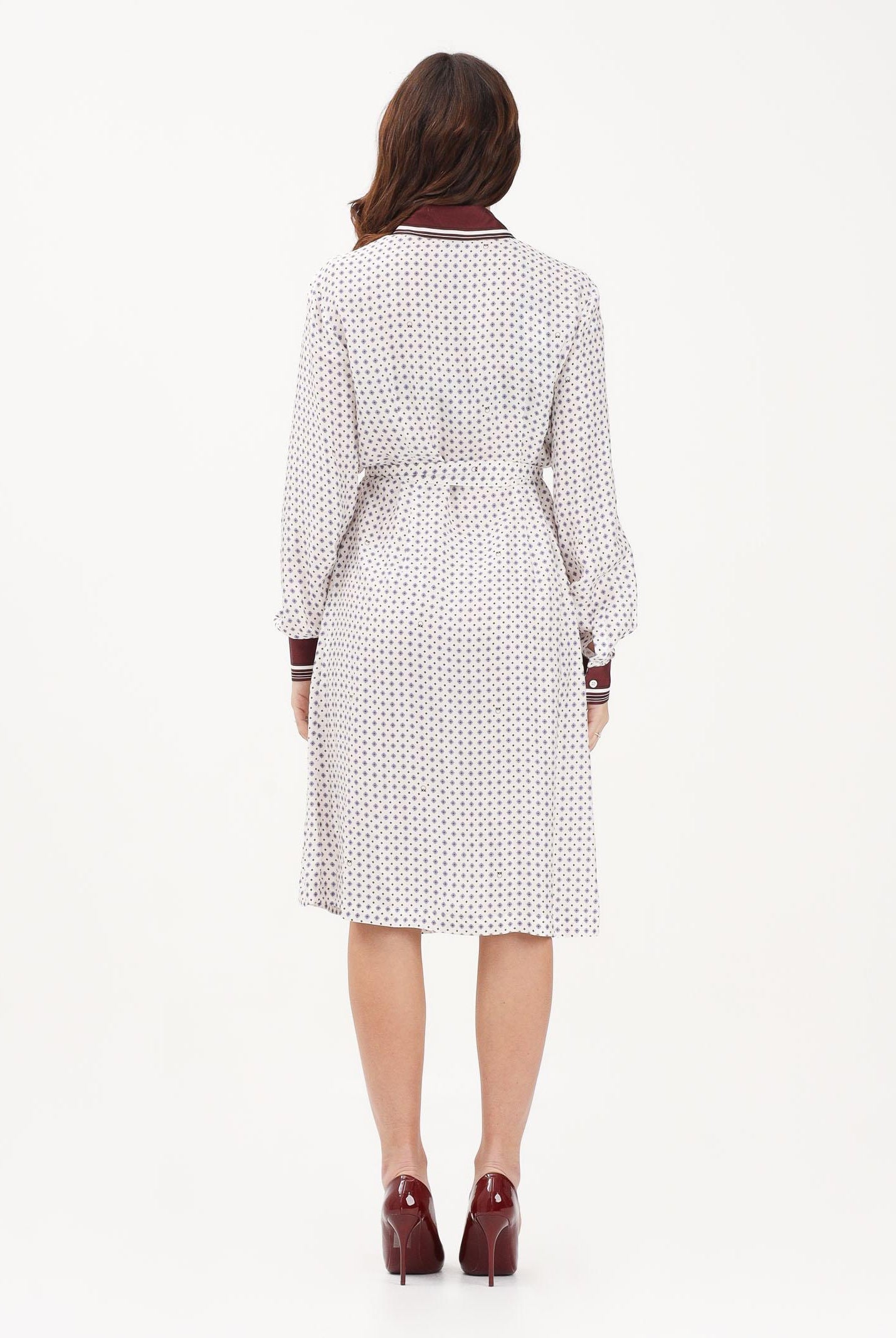 PINKO Abito midi ELICIA bianco da donna 106331A34R BBA PINKO