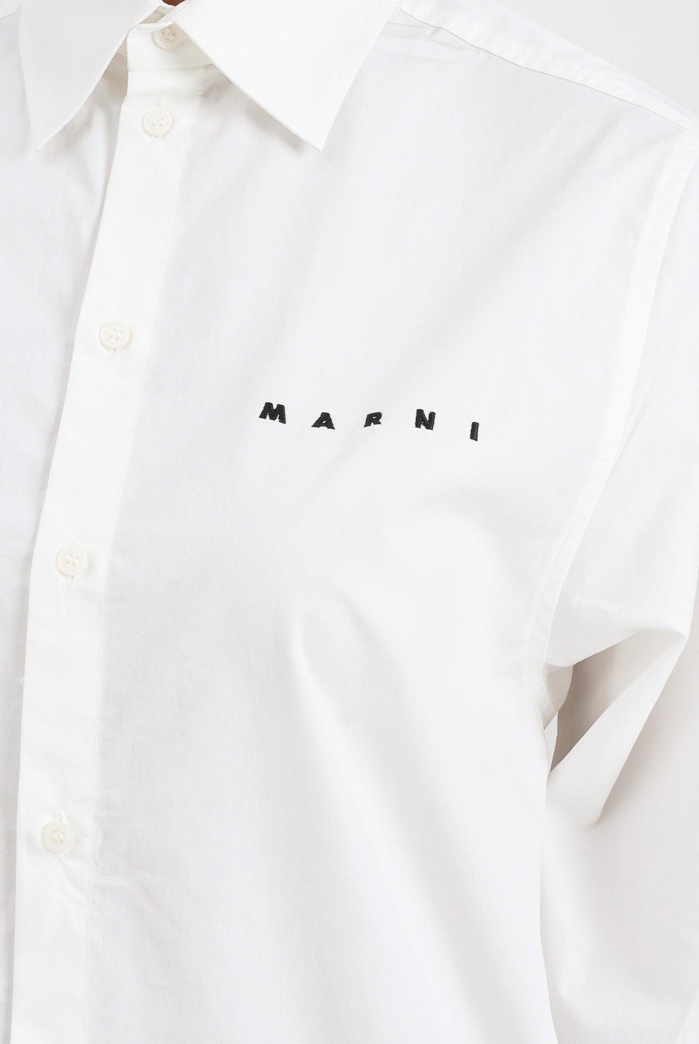 MARNI Camicia a manica lunga bianca per donna, ragazzi e bambini con logo M01628M00UW 0M114 MARNI