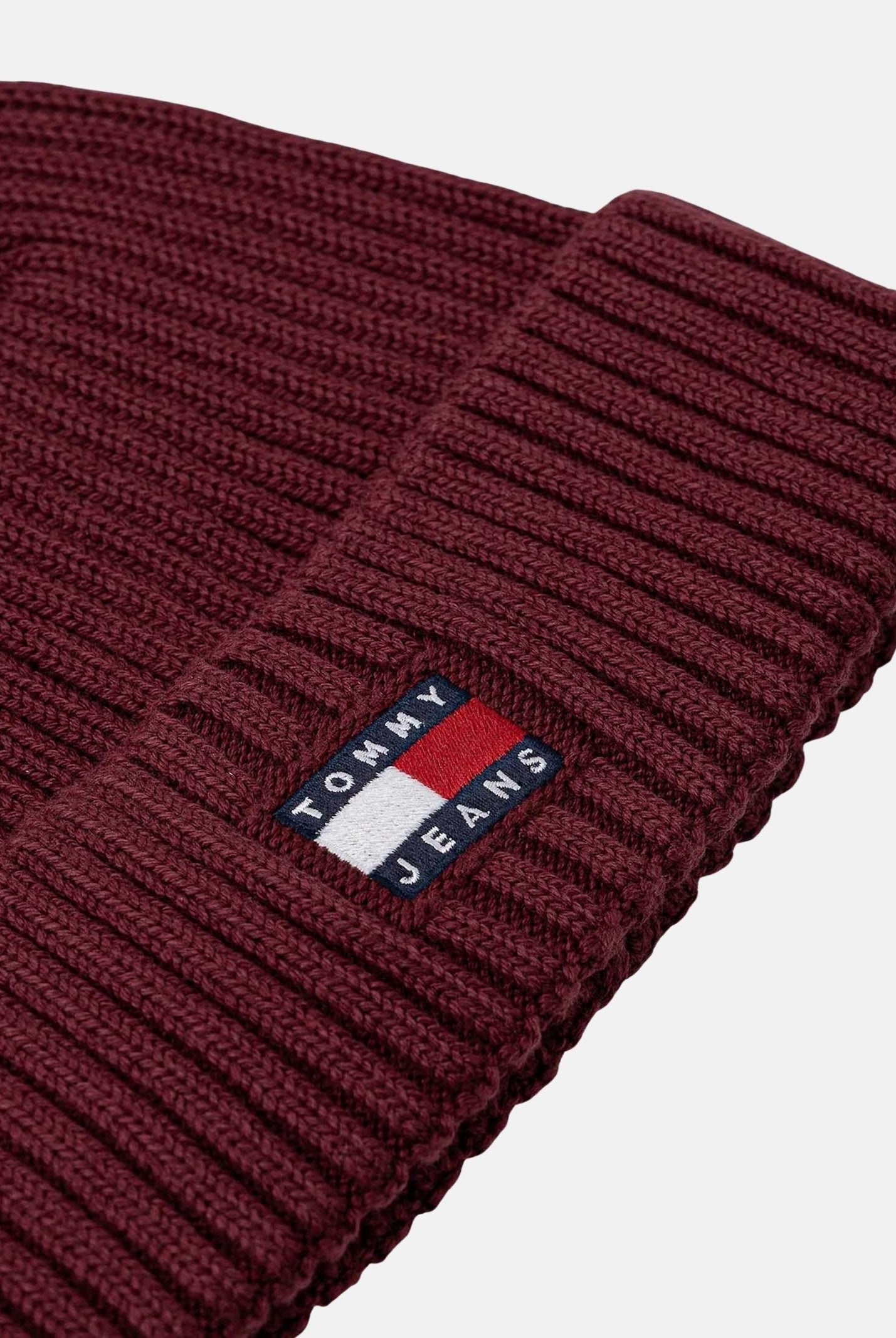 TOMMY JEANS Berretto bordeaux per uomo e donna con logo AM0AM13669 XIU TOMMY JEANS