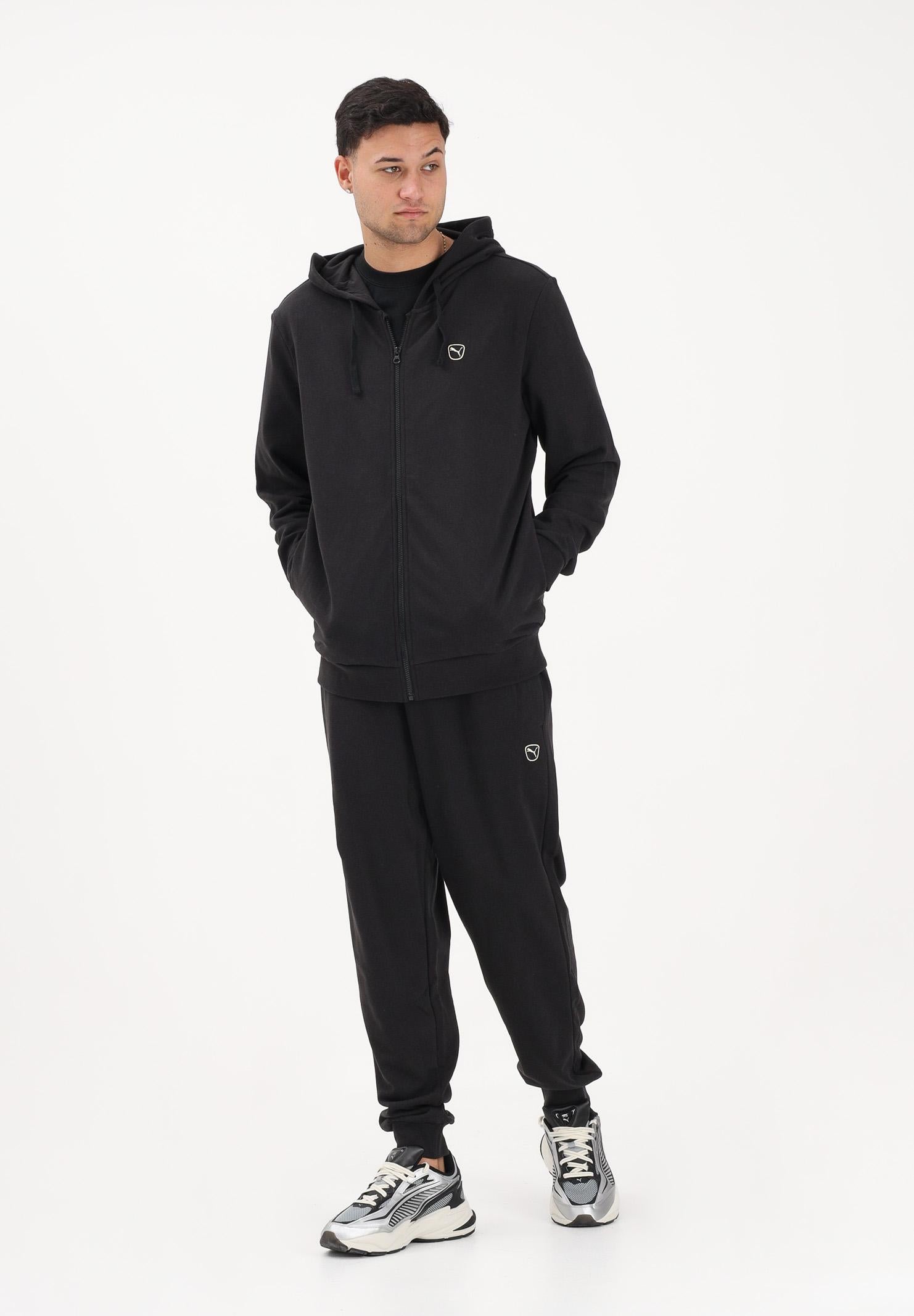 PUMA Tuta Essentials Elevated nera da uomo 691771 01 PUMA