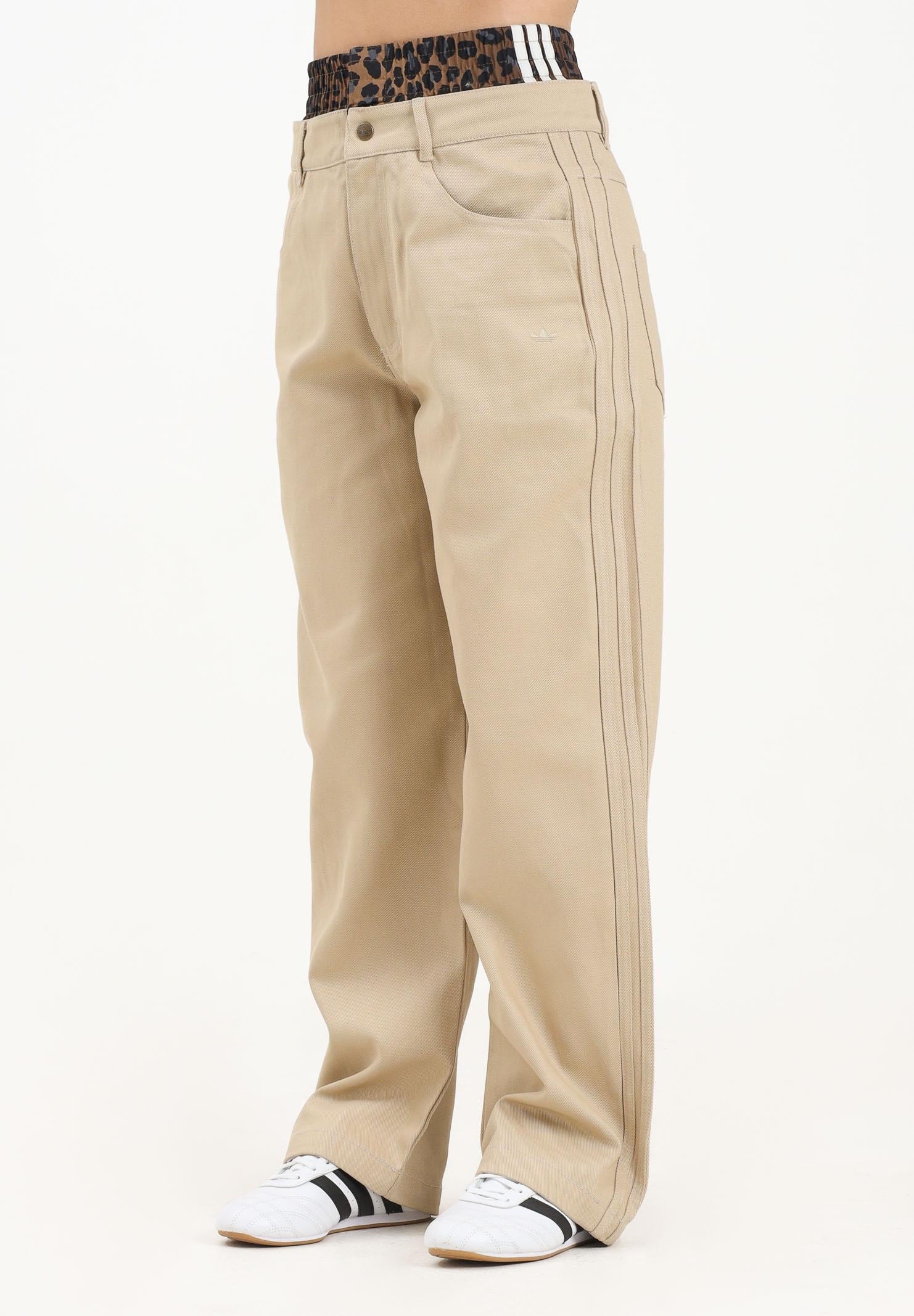 ADIDAS ORIGINALS Jeans Firebird Utility in denim beige da donna JX8760 . ADIDAS ORIGINALS