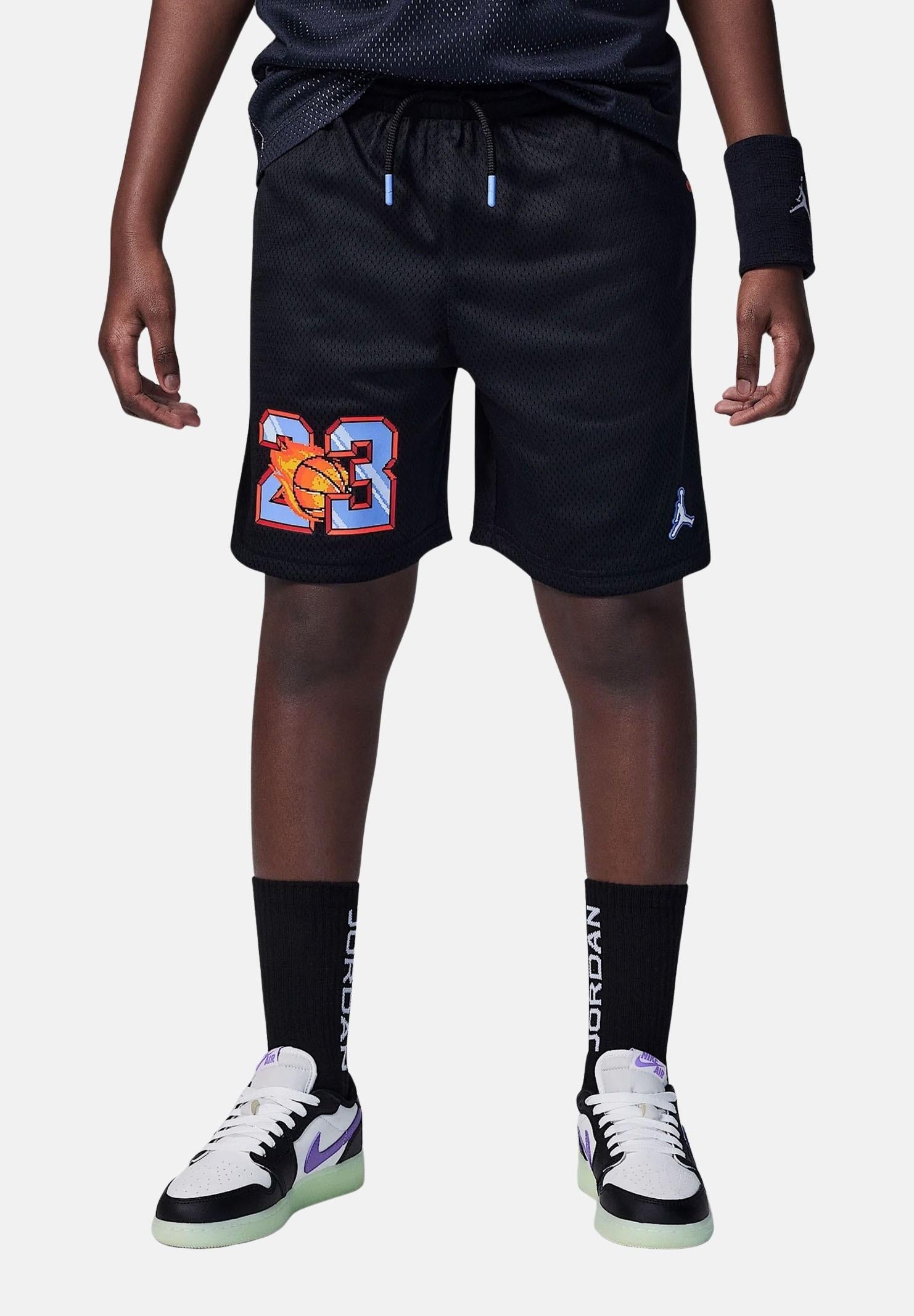 JORDAN Shorts sportivo Jordan Customized Air nero da bambino 95D944 023 JORDAN
