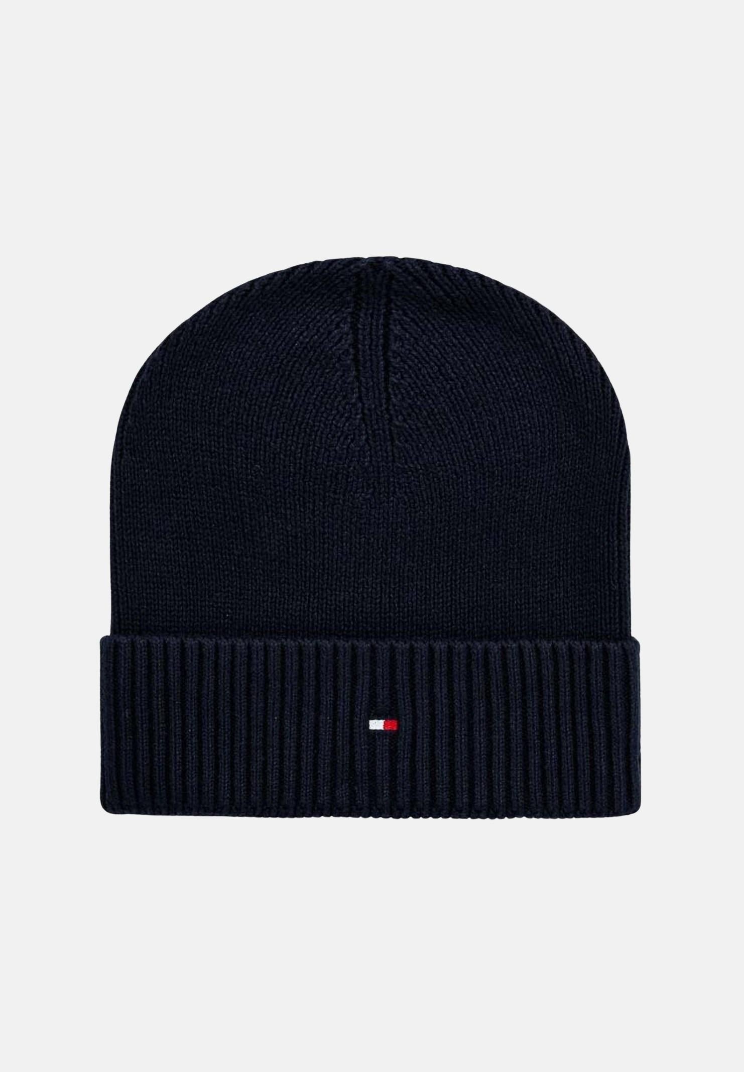 TOMMY HILFIGER Berretto blu per uomo e donna con logo AM0AM12796 DW6 TOMMY HILFIGER