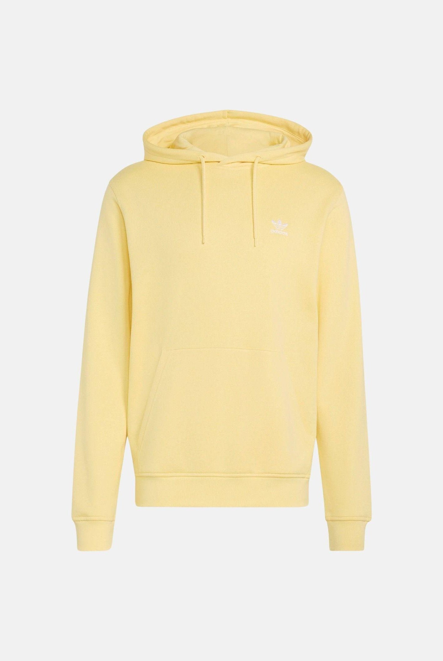 ADIDAS ORIGINALS Felpa con cappuccio Trefoil Essentials Loose gialla per uomo e donna KE1158 . ADIDAS ORIGINALS
