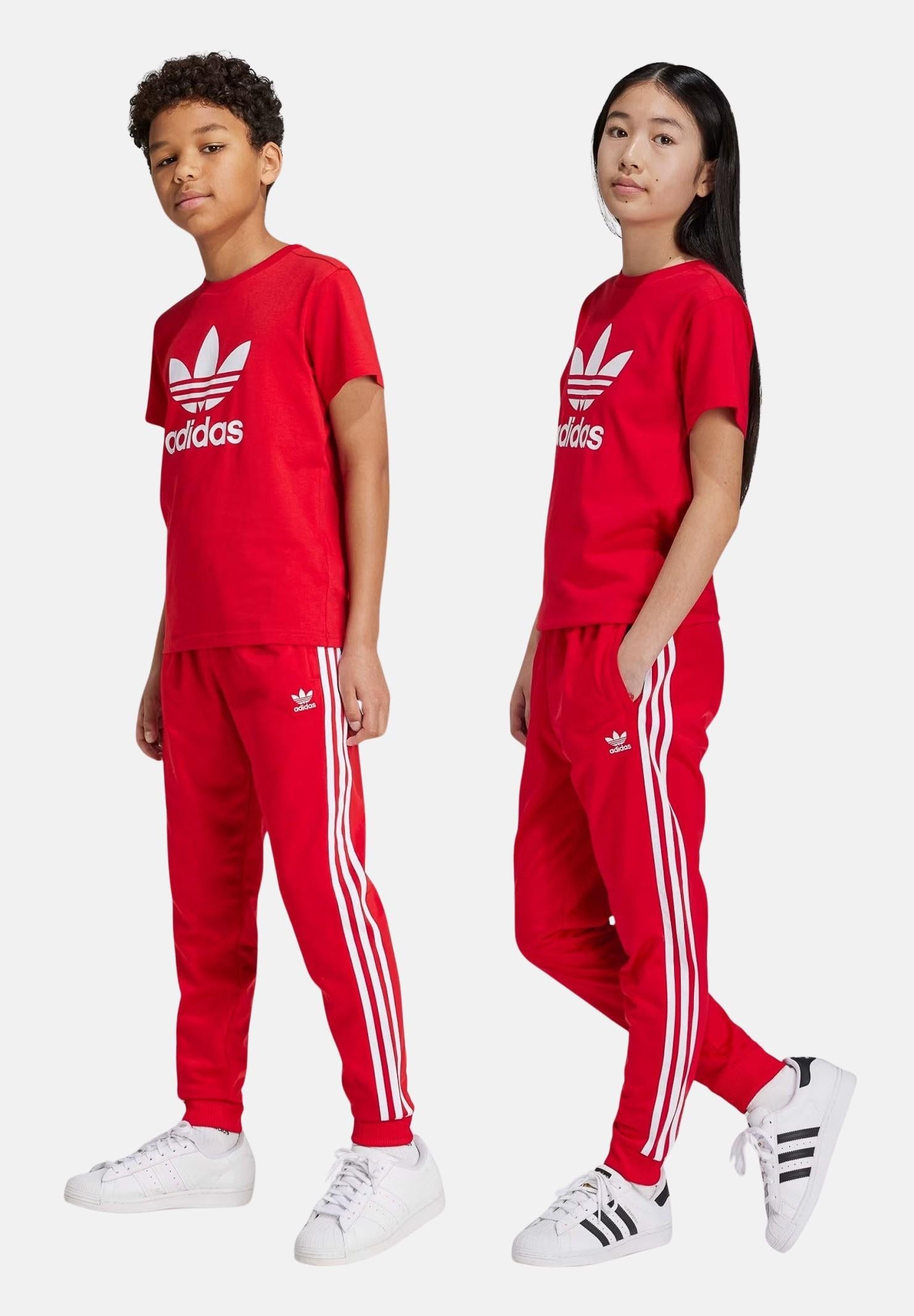Pantalone sportivo Adicolor SST rosso per bambino e bambina IX7631 ADIDAS ORIGINALS