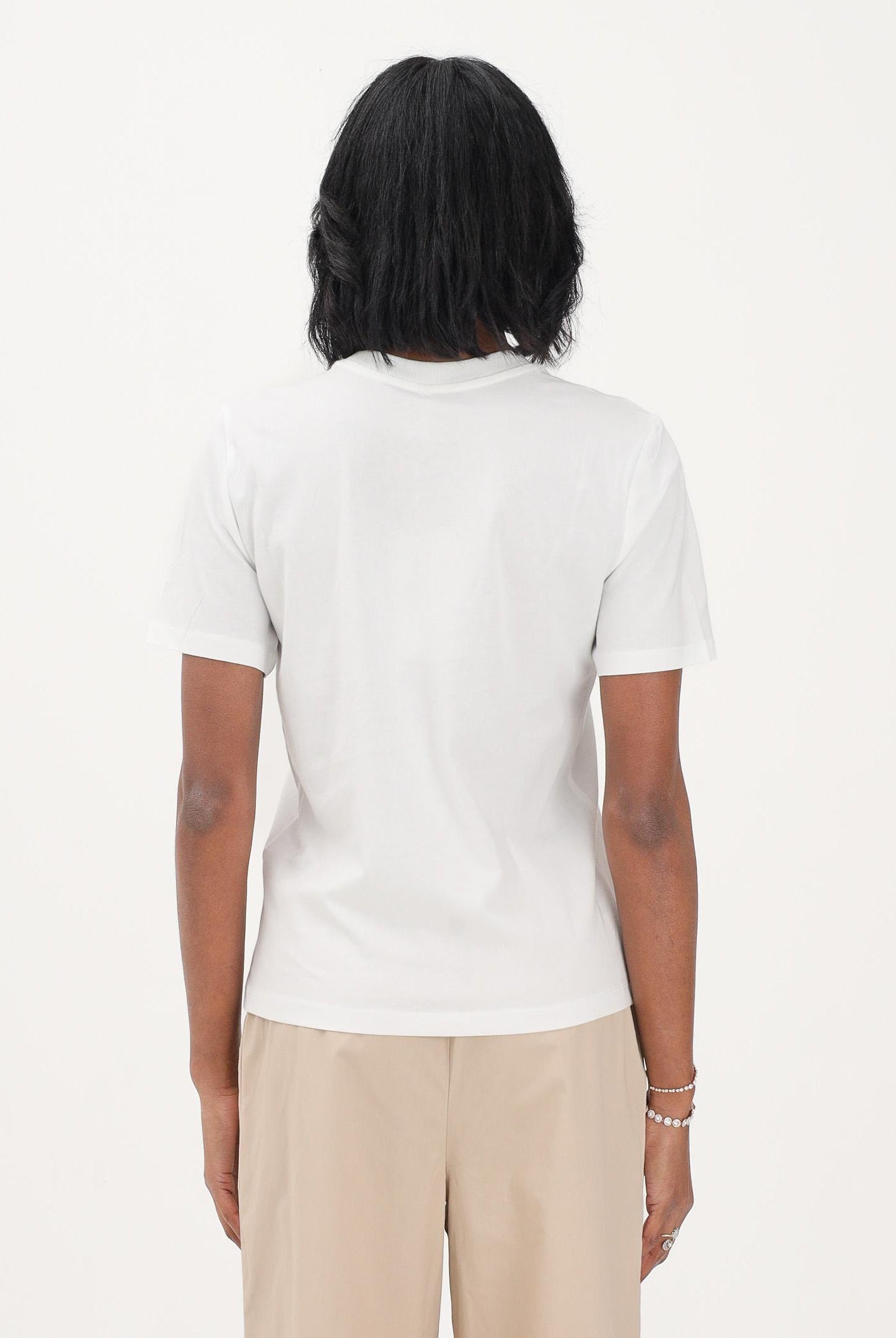 ONLY T-shirt a manica corta bianca da donna con taschino decorato 15371980 CLDEPO ONLY