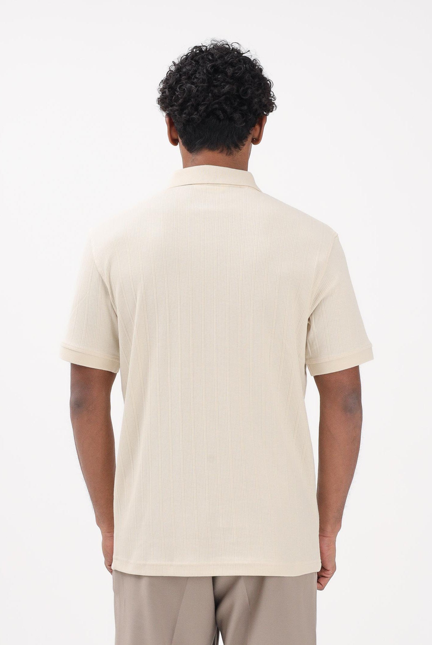 SELECTED HOMME Polo a manica corta panna da uomo 16100460 AN SELECTED HOMME