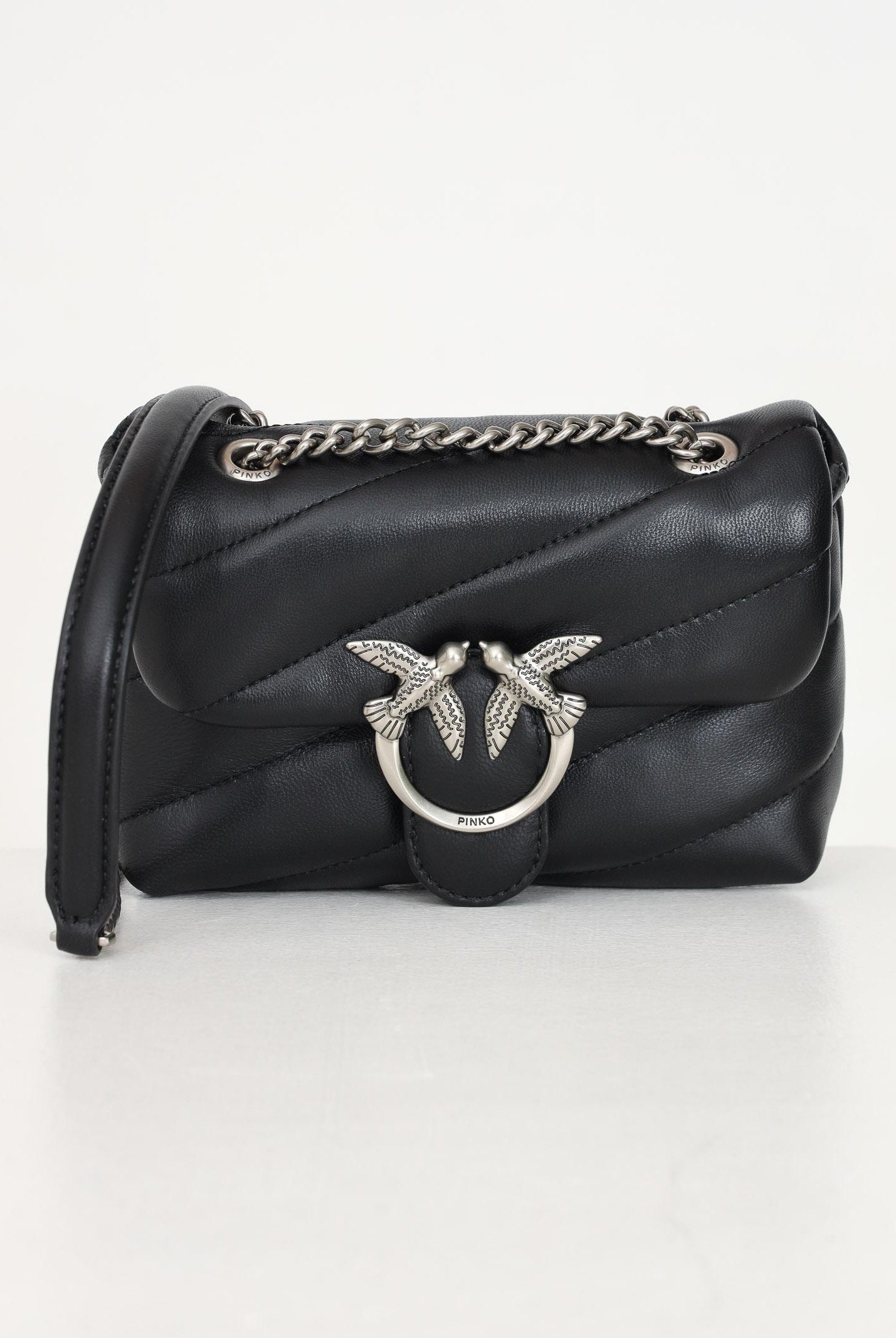 PINKO Borsa a tracolla Baby Love Bag Puff nera da donna 100040A0F2 Z99O PINKO