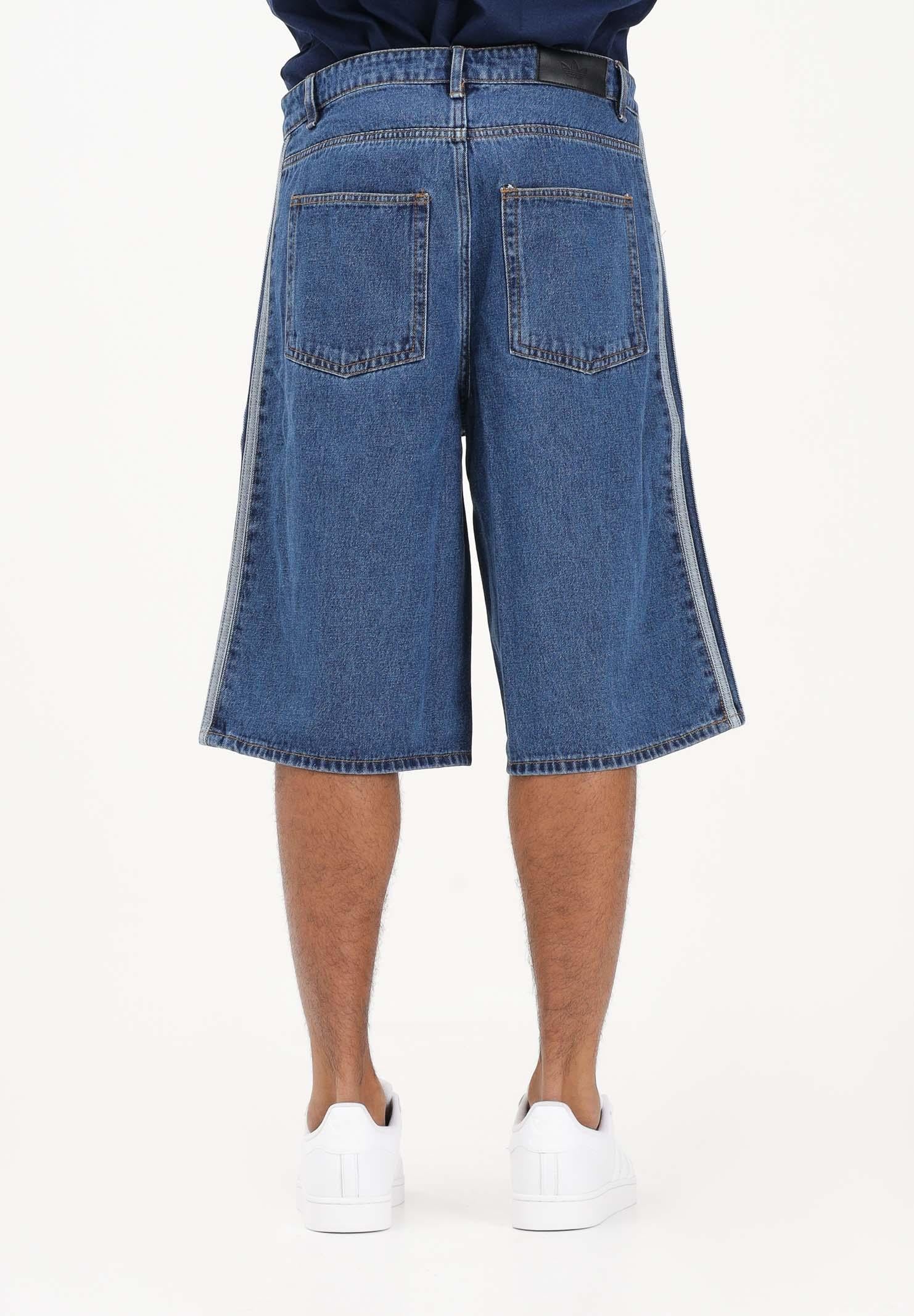 ADIDAS ORIGINALS Shorts FIREBIRD ADICOLOR in denim medio da uomo KD1500 . ADIDAS ORIGINALS
