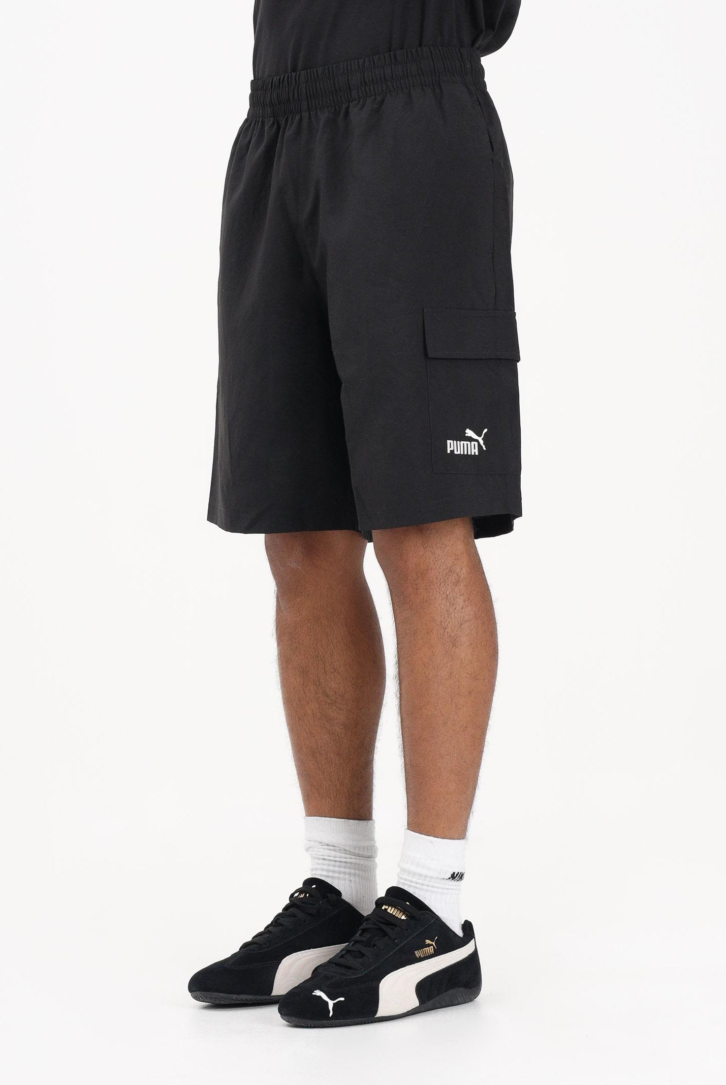 PUMA Shorts sportivo Essentials Cargo nero da uomo 682664 01 PUMA