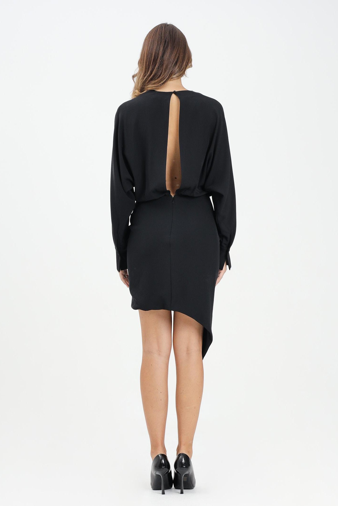 ALMA SANCHEZ Abito corto Acato nero da donna AS2526067TF 999 ALMA SANCHEZ