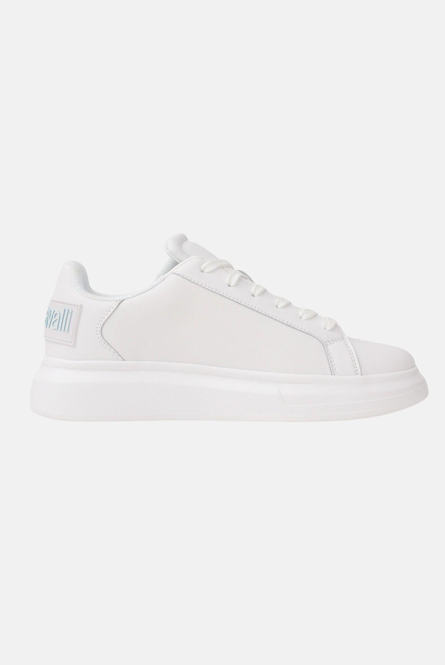 JUST CAVALLI Sneakers bianche da uomo con logo sul retro 80QA3SBDZPC18 003 JUST CAVALLI
