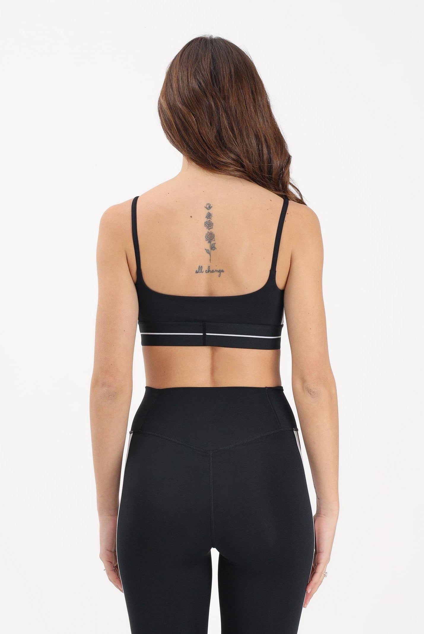 ADIDAS PERFORMANCE Top sportivo Hyperglam 3-Stripes Light Support nero da donna KB3683 . ADIDAS PERFORMANCE