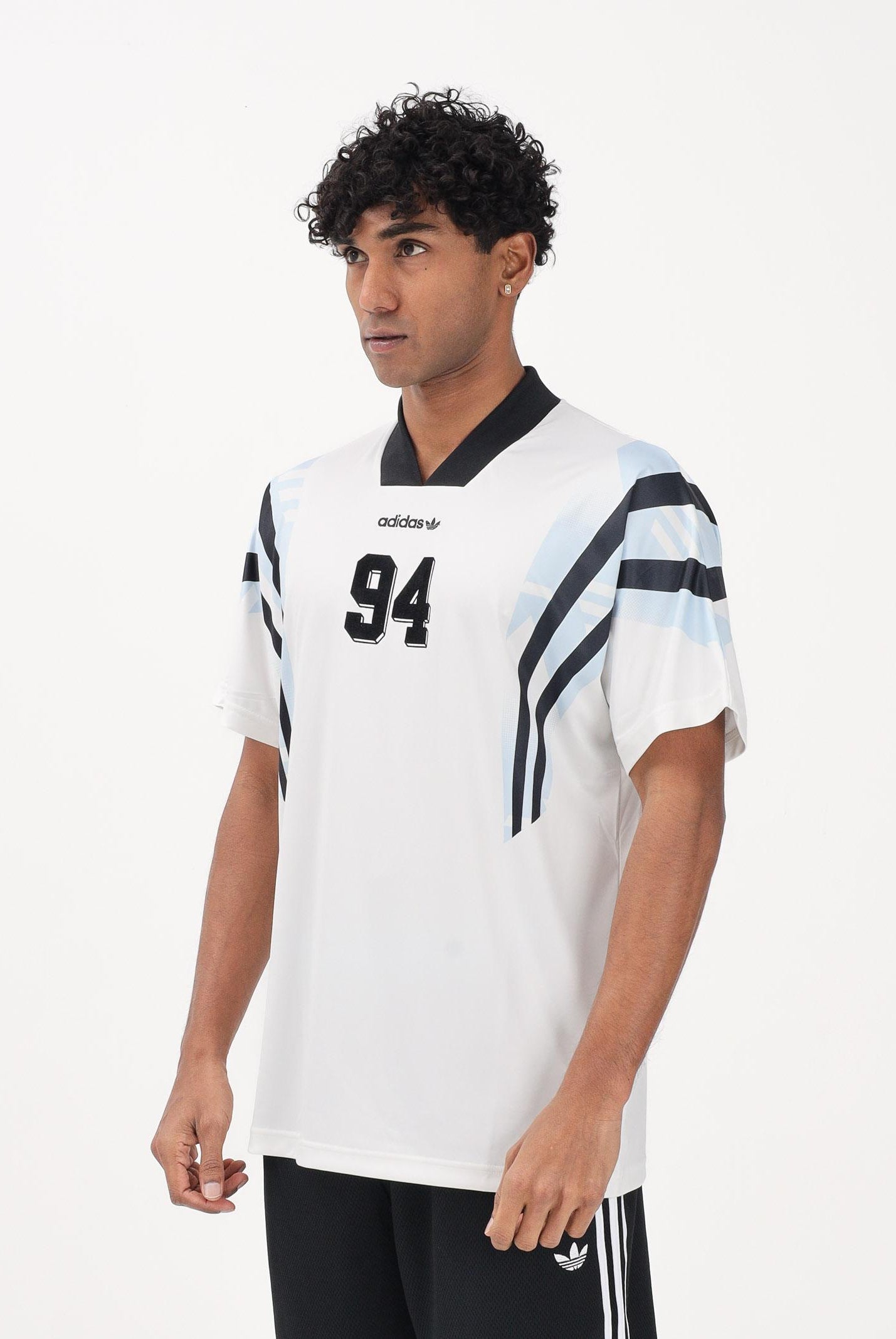 ADIDAS ORIGINALS T-shirt a manica corta Santiago AOP bianca da uomo KE2154 . ADIDAS ORIGINALS