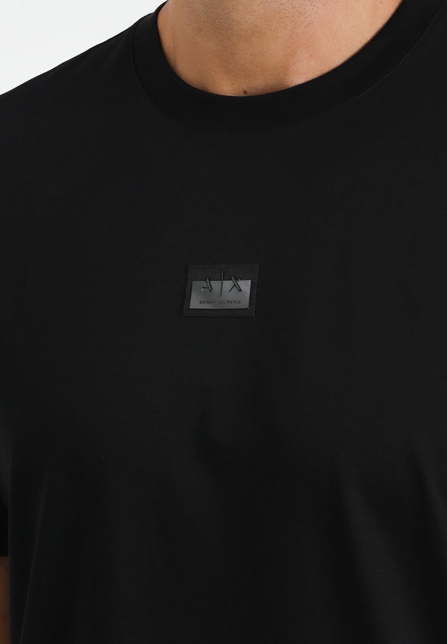 ARMANI EXCHANGE T-shirt a manica corta nera da uomo con logo XM001479AF10364 UC001 ARMANI EXCHANGE
