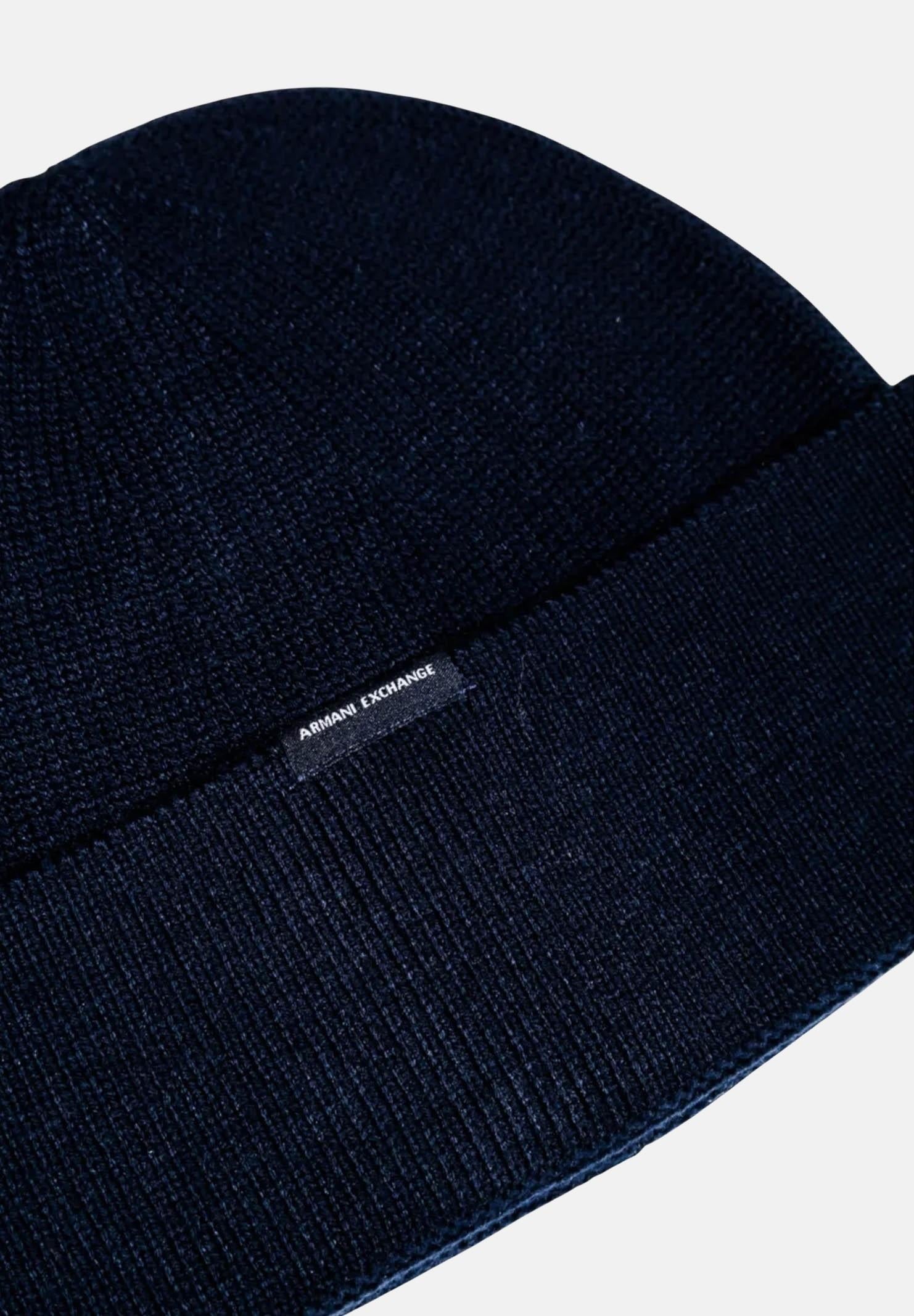 ARMANI EXCHANGE Berretto di lana blu da uomo XM001534AF14008 UB101 ARMANI EXCHANGE