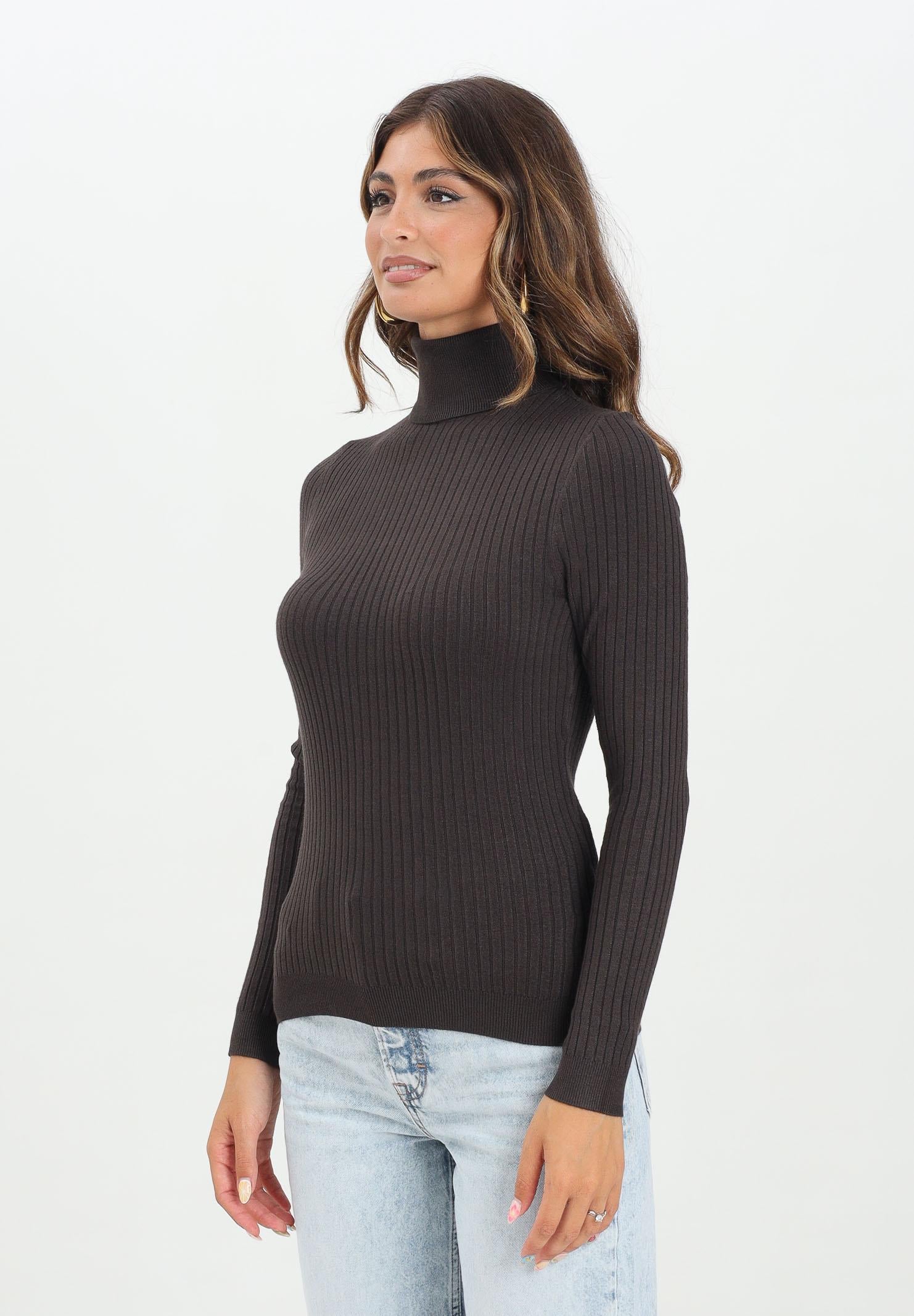 ONLY Maglioncino a collo alto marrone da donna 15165075 ChocolateTorte ONLY