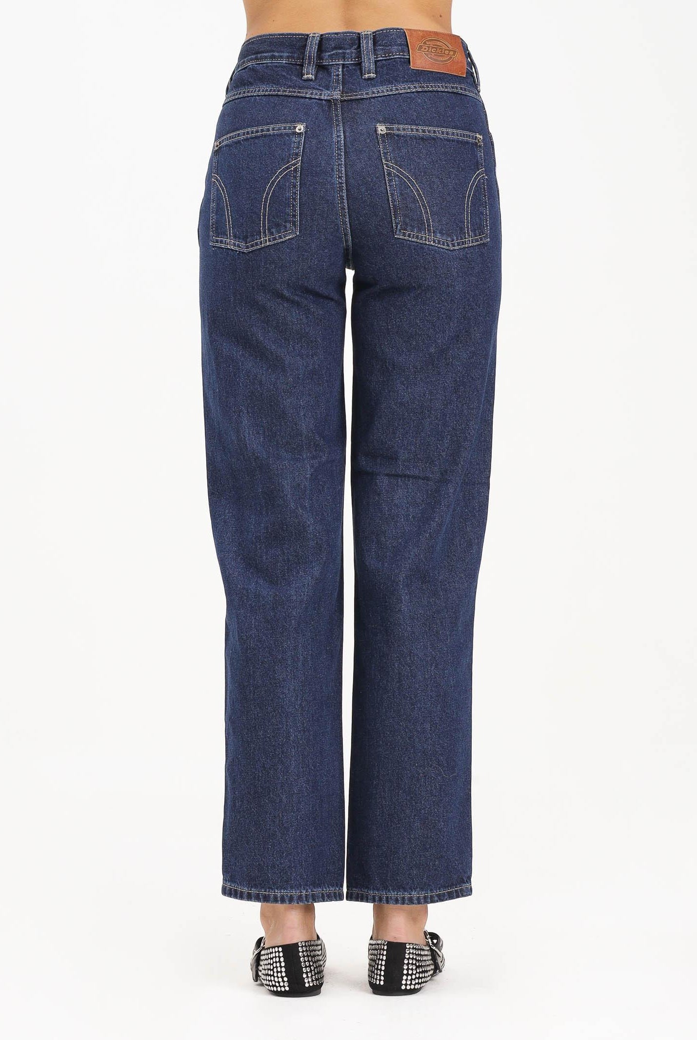 DICKIES Jeans relaxed Farner in denim blu da donna DK0A87NN0DD1 DIckies