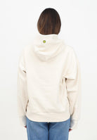 BARROW Felpa con cappuccio vaniglia per uomo e donna rifinita da logo e smile S5BWUAHS083 BW029 BARROW
