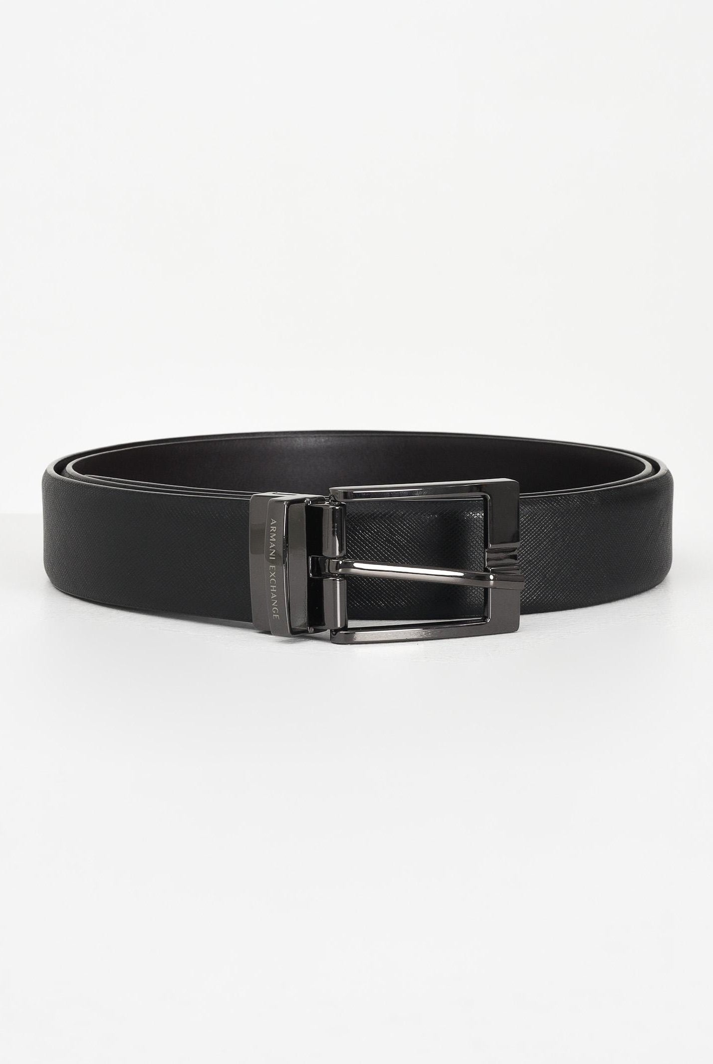ARMANI EXCHANGE Cinutra reversibile nera e marrone da uomo 951060CC236 54120 ARMANI EXCHANGE
