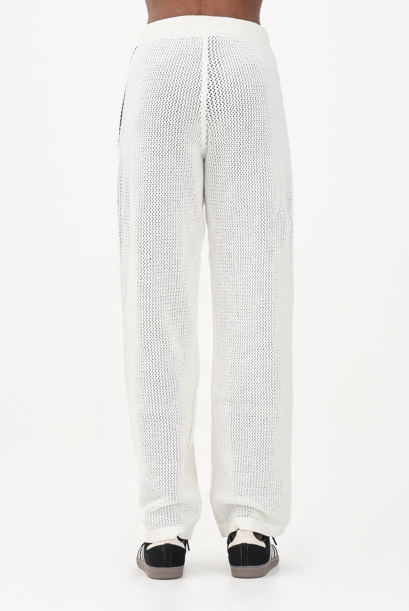 ADIDAS ORIGINALS Pantalone KNITTED CROCHET FIREBIRD bianco da donna KC6493 . ADIDAS ORIGINALS