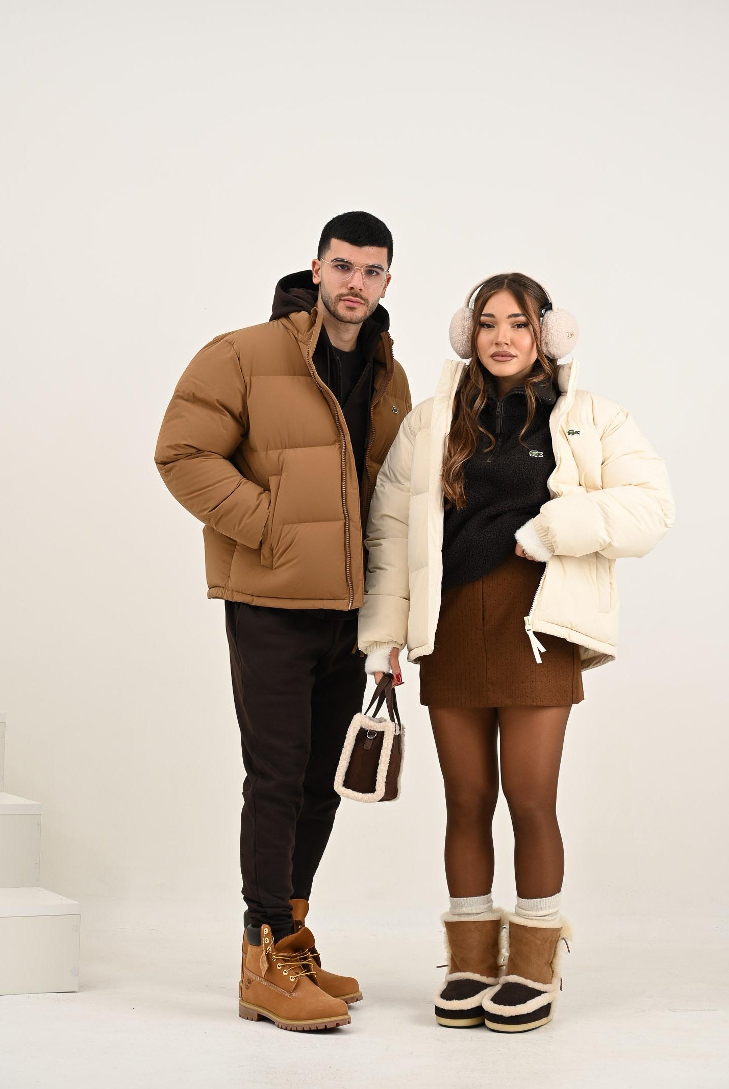 LACOSTE Piumino panna da uomo BH5154 XFJ LACOSTE