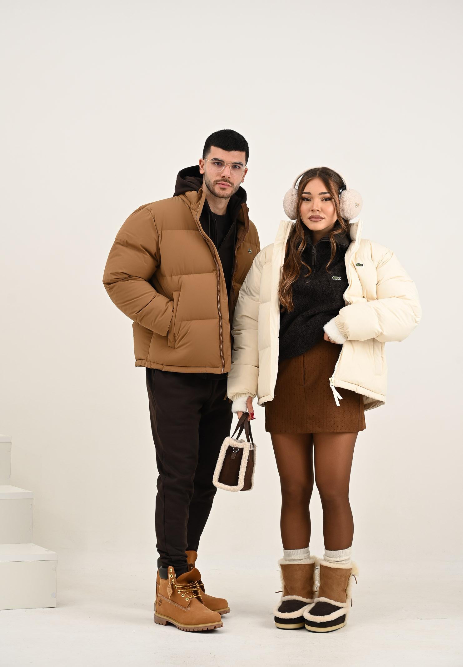 LACOSTE Piumino panna da uomo BH5154 XFJ LACOSTE