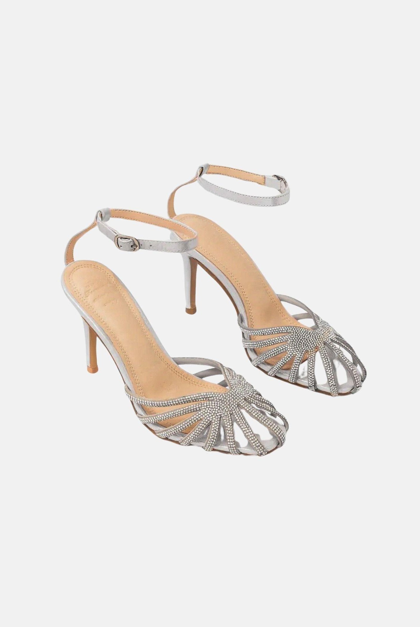 TWENTY FOURHAITCH Sandali con tacco LOS ANGELES argento da donna SH390AR62P AR TWENTY FOURHAITCH
