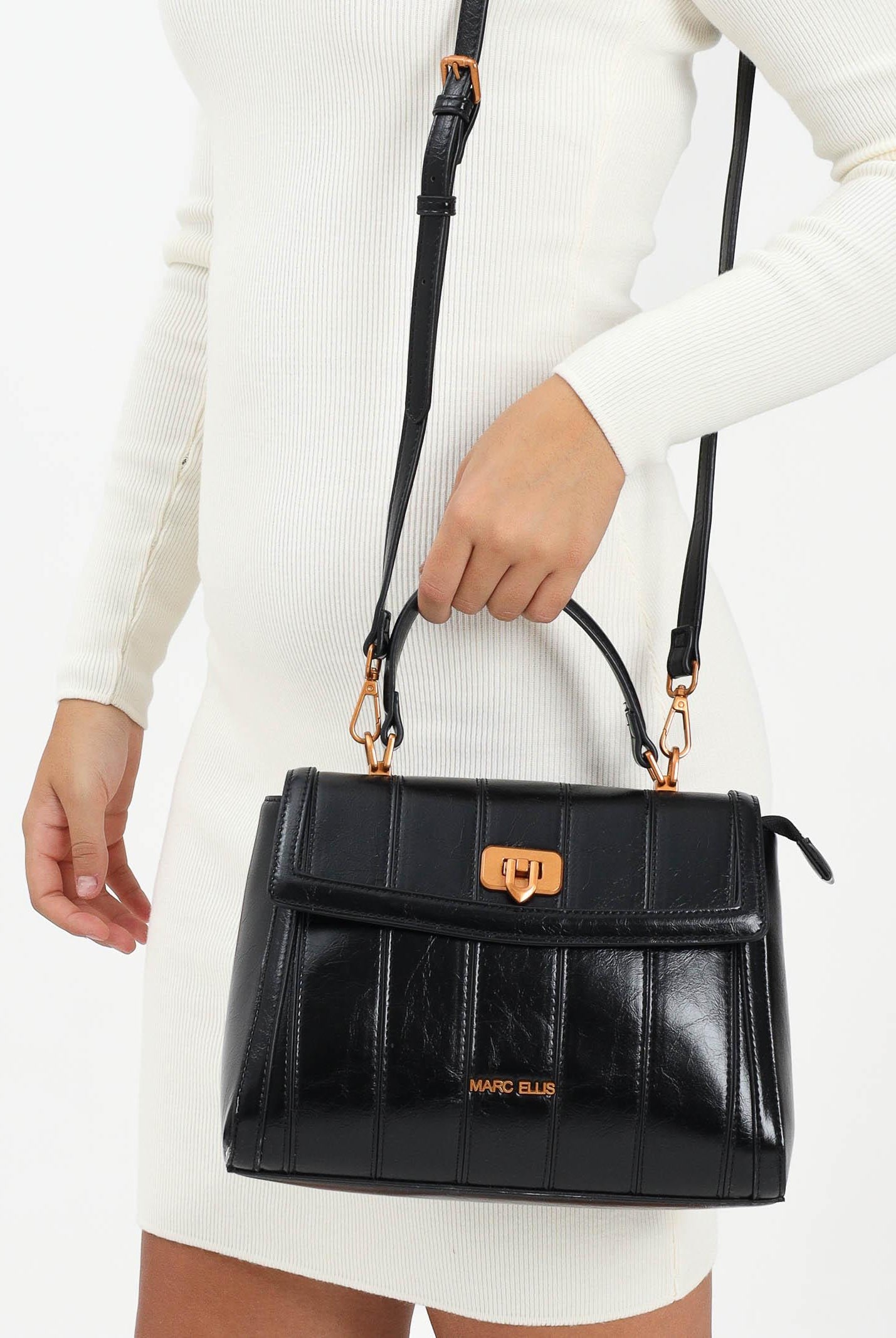 MARC ELLIS Borsa a mano Saori nera da donna SAORI BL MARC ELLIS