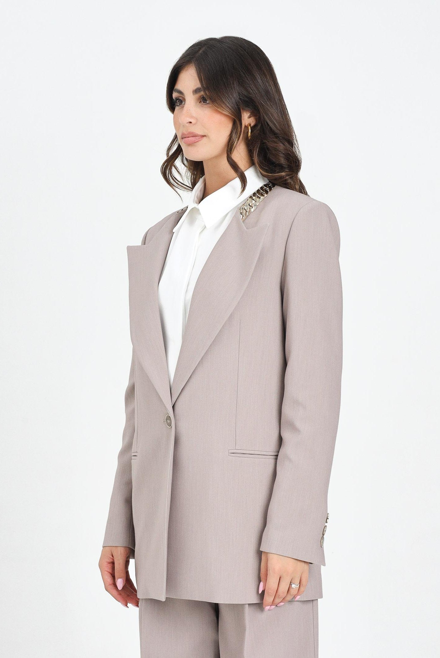 SIMONA CORSELLINI Giacca beige da donna A25CPGI00501-C00034 V0703 SIMONA CORSELLINI