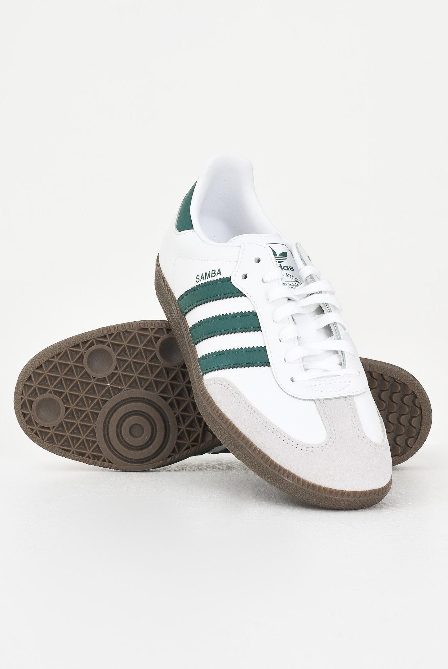 ADIDAS ORIGINALS Sneakers Samba OG bianche e verdi per uomo e donna JQ2843  ADIDAS ORIGINALS