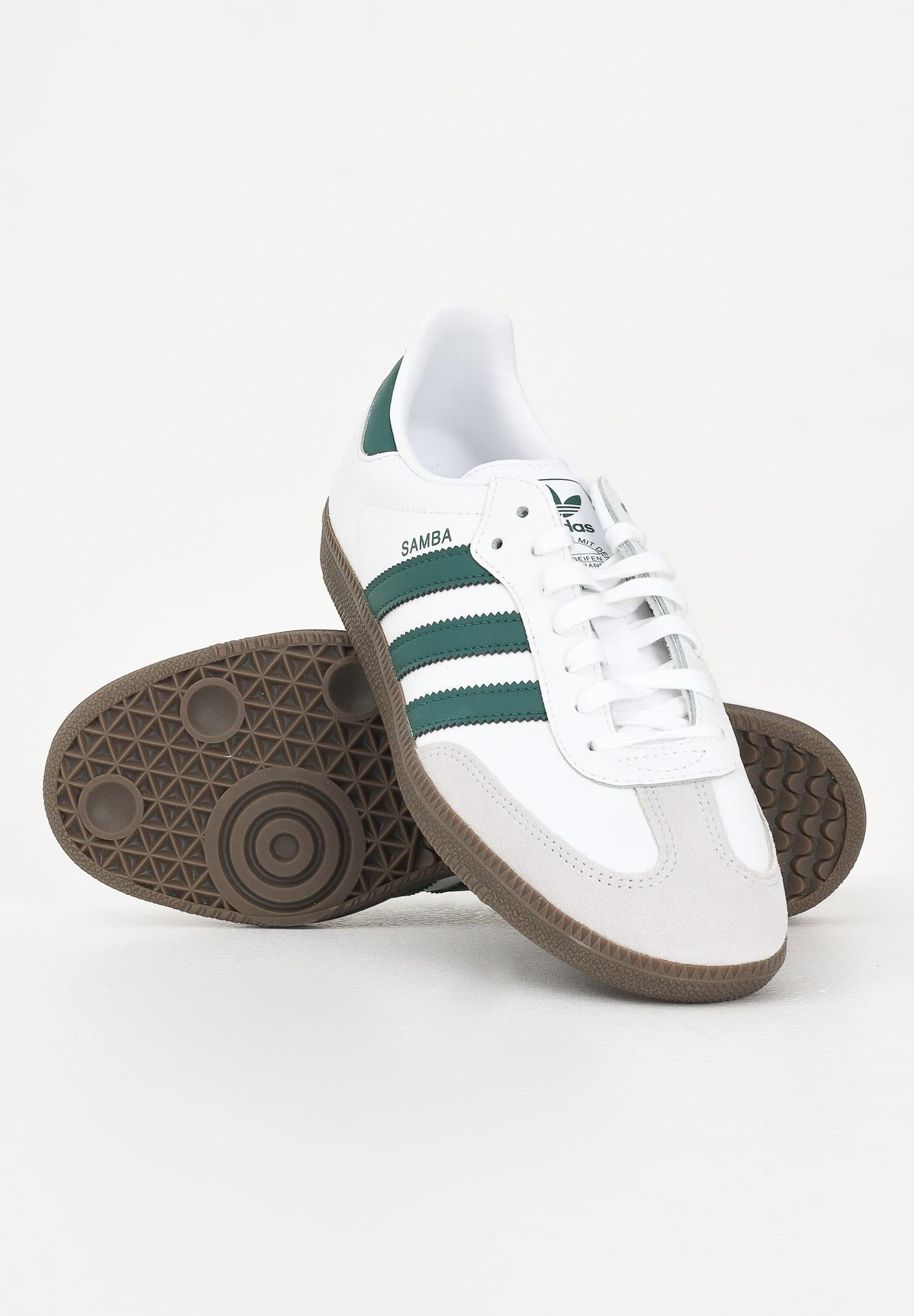 ADIDAS ORIGINALS Sneakers Samba OG bianche e verdi per uomo e donna JQ2843 ADIDAS ORIGINALS
