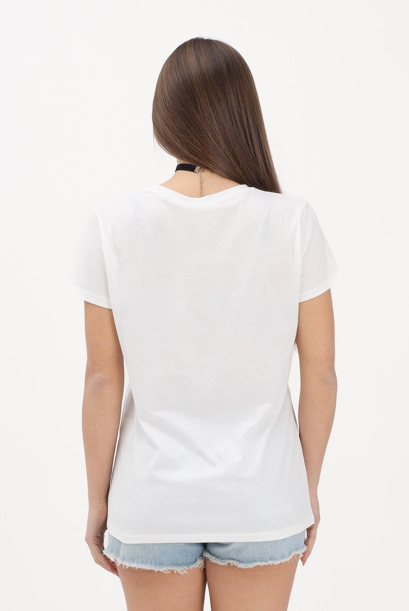 VICOLO T-shirt a manica corta bianca da donna con stampa "Scomoda tutta la vita" RAB0722 02 VICOLO