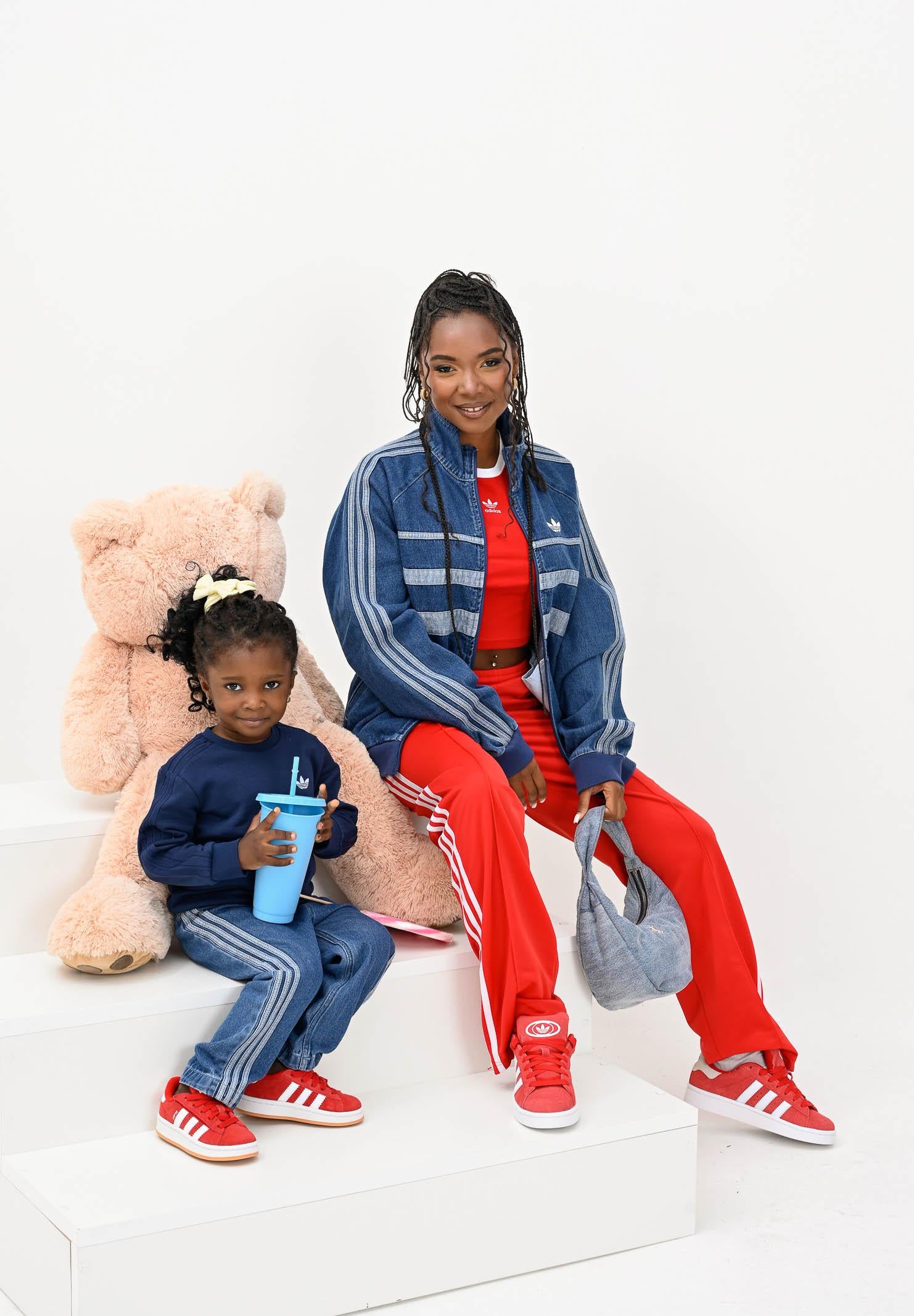 ADIDAS ORIGINALS Completo Denim Crew blu da neonato JD5826 ADIDAS ORIGINALS