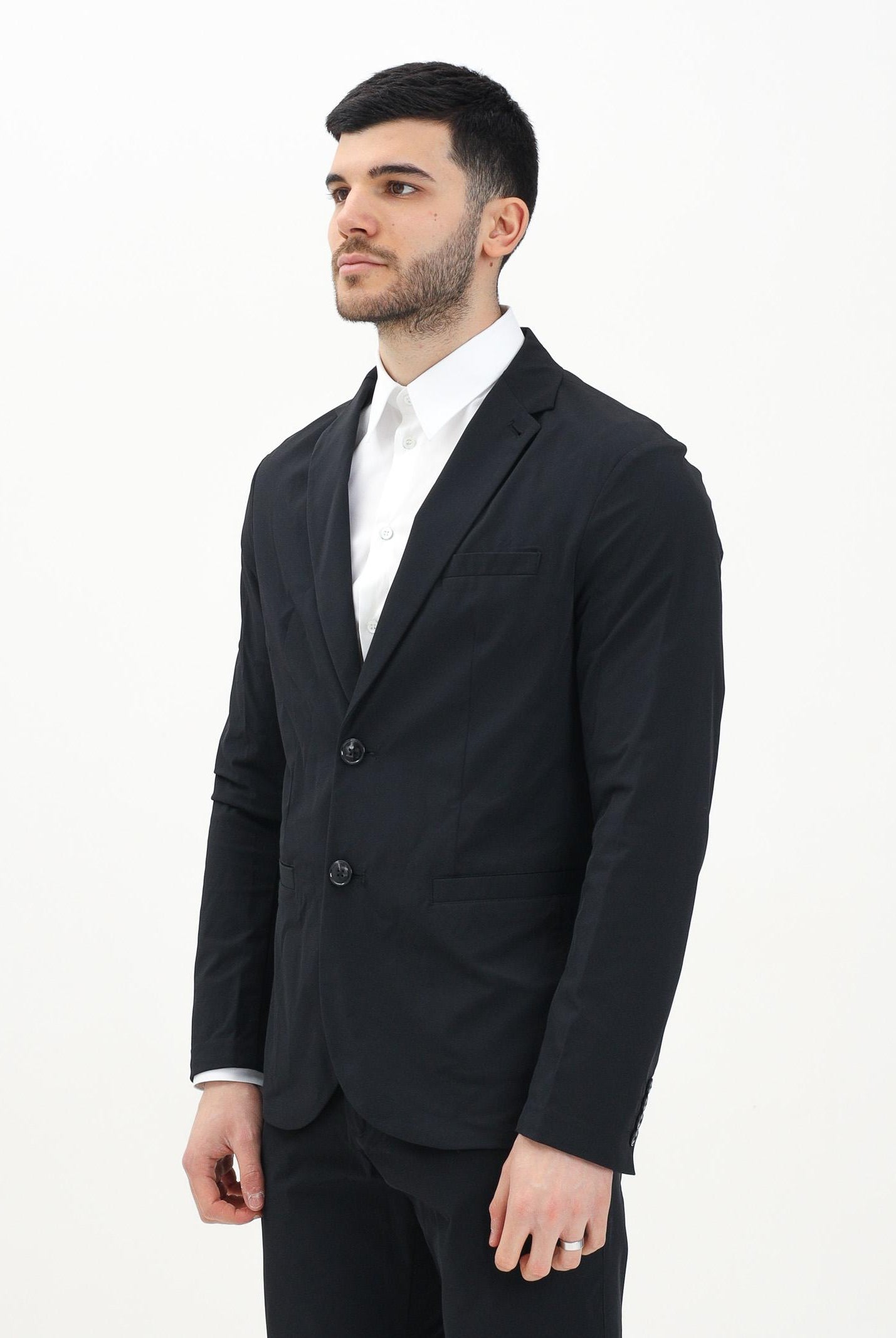 ARMANI EXCHANGE Giacca monopetto nera da uomo 8NZG49ZNYZZ 1200 ARMANI EXCHANGE