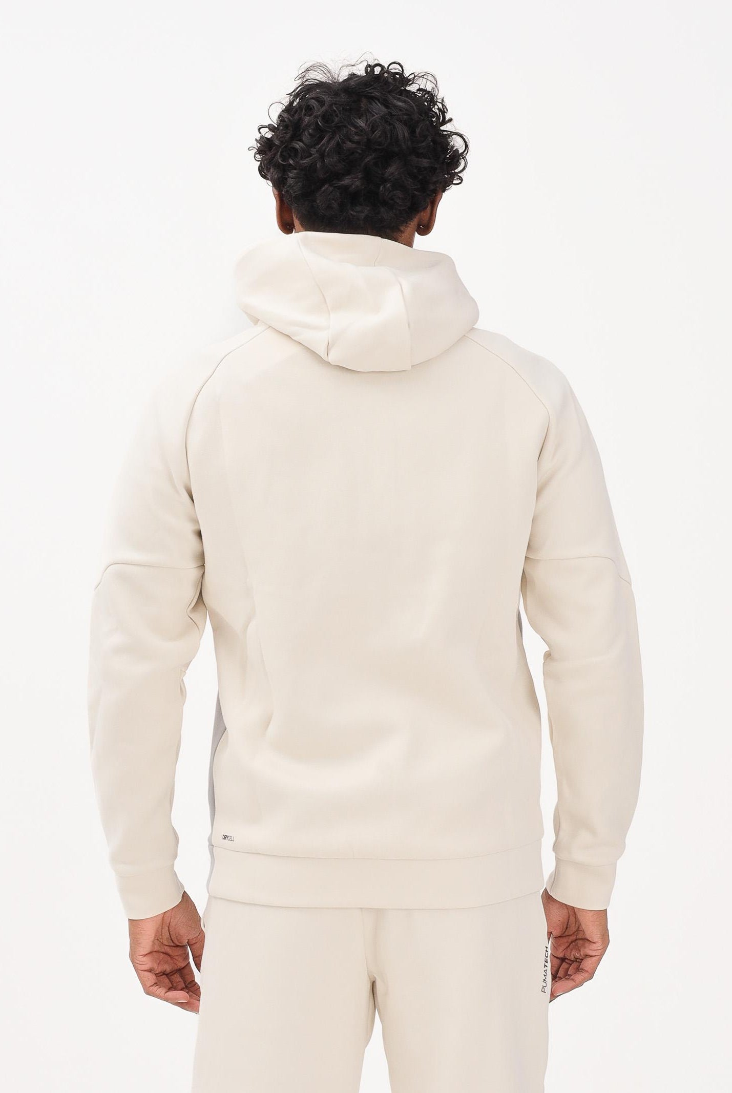 PUMA Felpa con zip PUMATECH panna da uomo 629674 91 PUMA