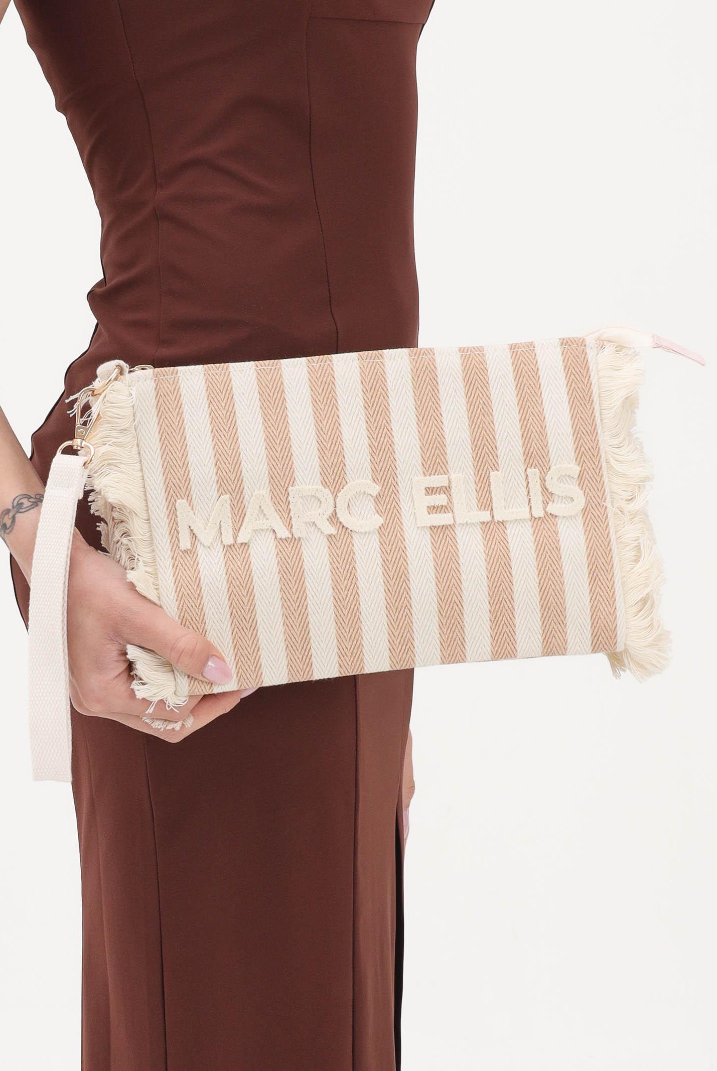 MARC ELLIS Pochette Buby S Joan C panna e beige da donna BUBY-S-JOAN-C LITA MARC ELLIS