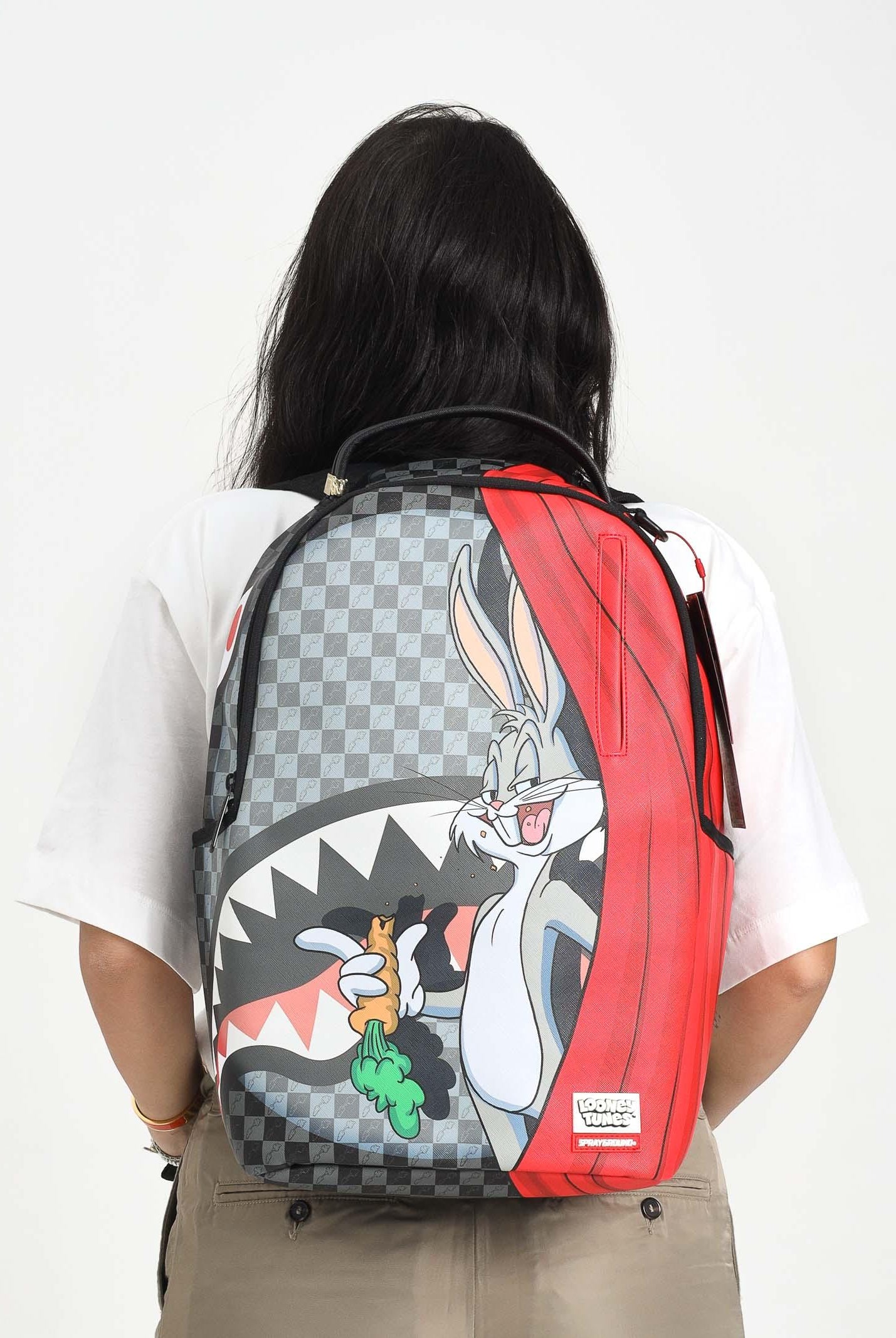 SPRAYGROUND Zaino BUGS CURTAIN REVEAL DLXSV nero e grigio per uomo e donna 910B7343NSZ SPRAYGROUND
