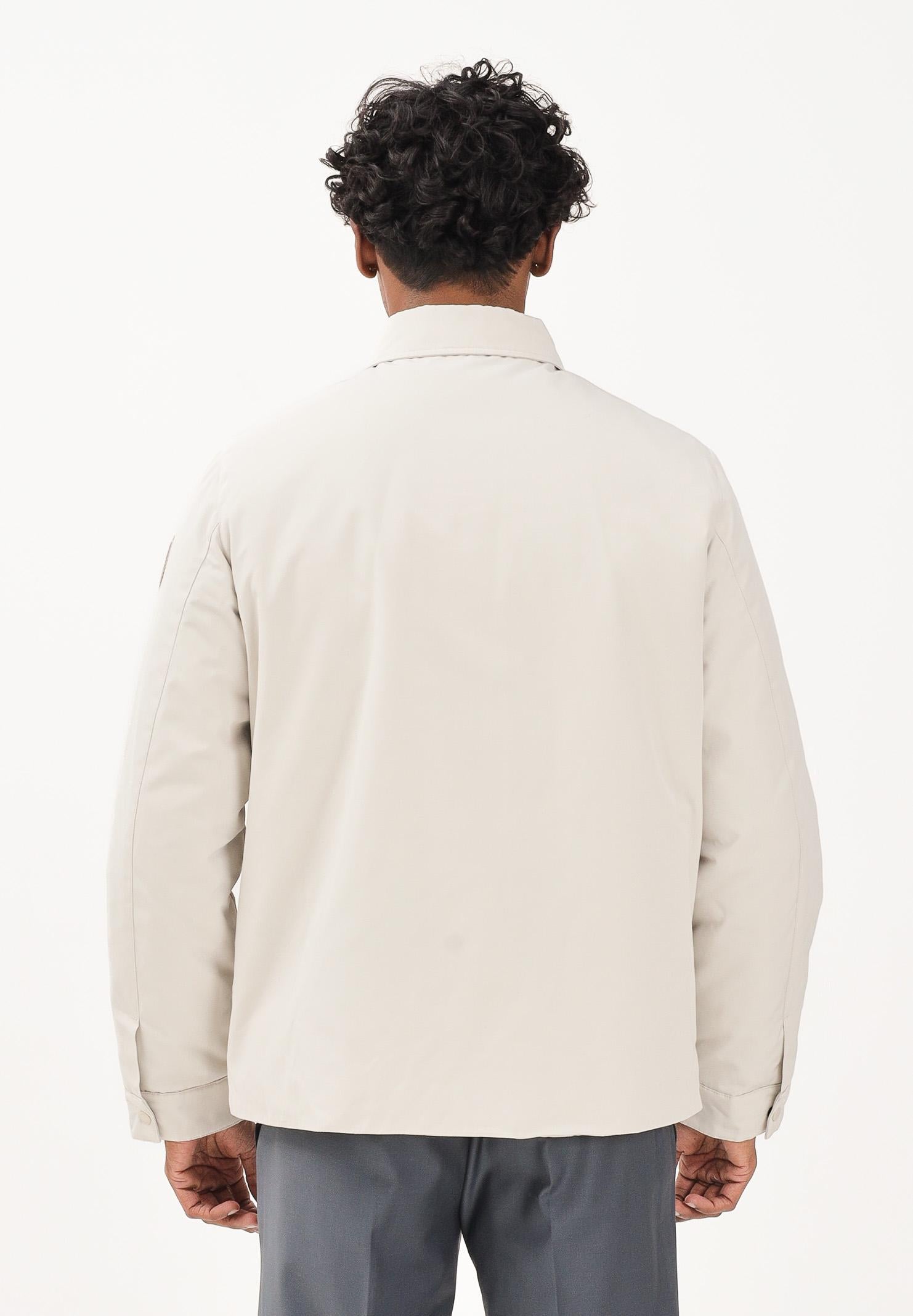 BOMBOOGIE Piumino panna da uomo foderato in ecopelliccia GM9292GKR5 503 BOMBOOGIE