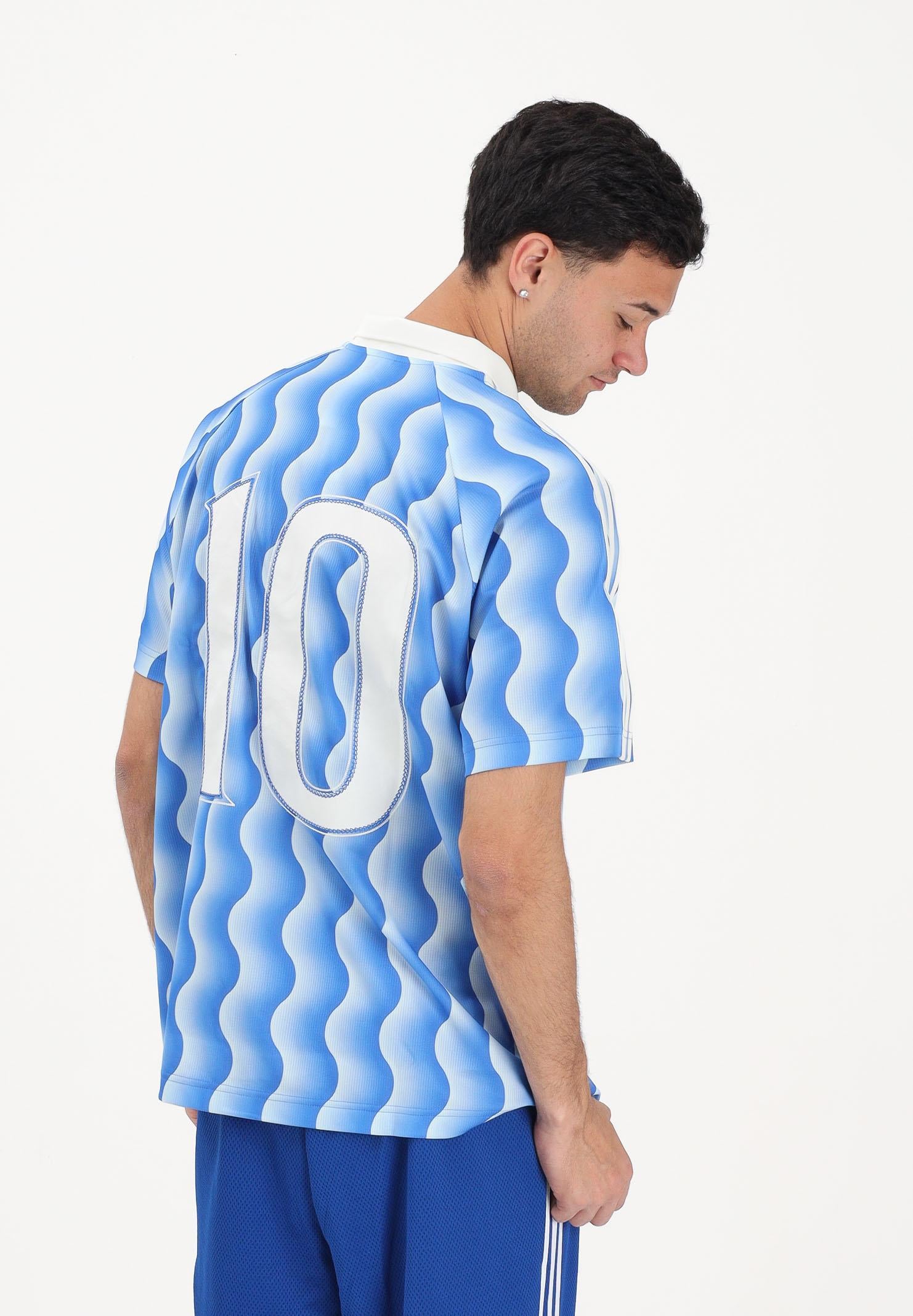 ADIDAS ORIGINALS Polo a manica corta SUMMER azzurra da uomo KX1258 . ADIDAS ORIGINALS