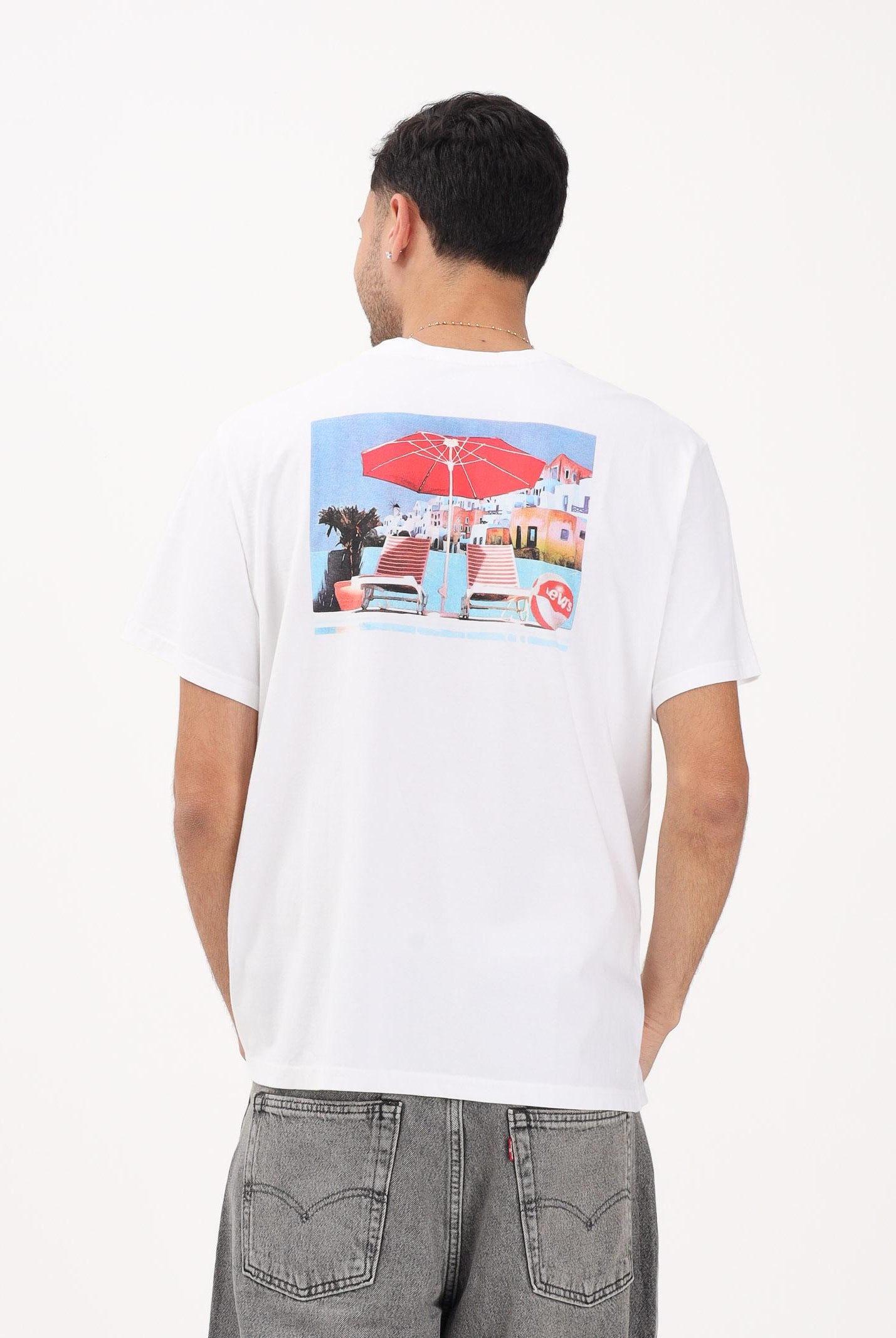 LEVI'S T-shirt a manica corta bianca da uomo con stampa sul retro 16143-2512 . LEVI'S®