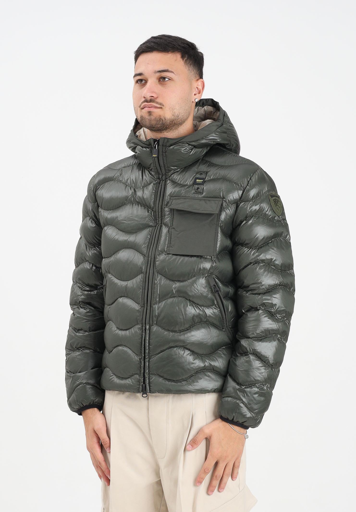 BLAUER Piumino BRYANT verde da uomo 25WBLUC02080-005958 678EI BLAUER