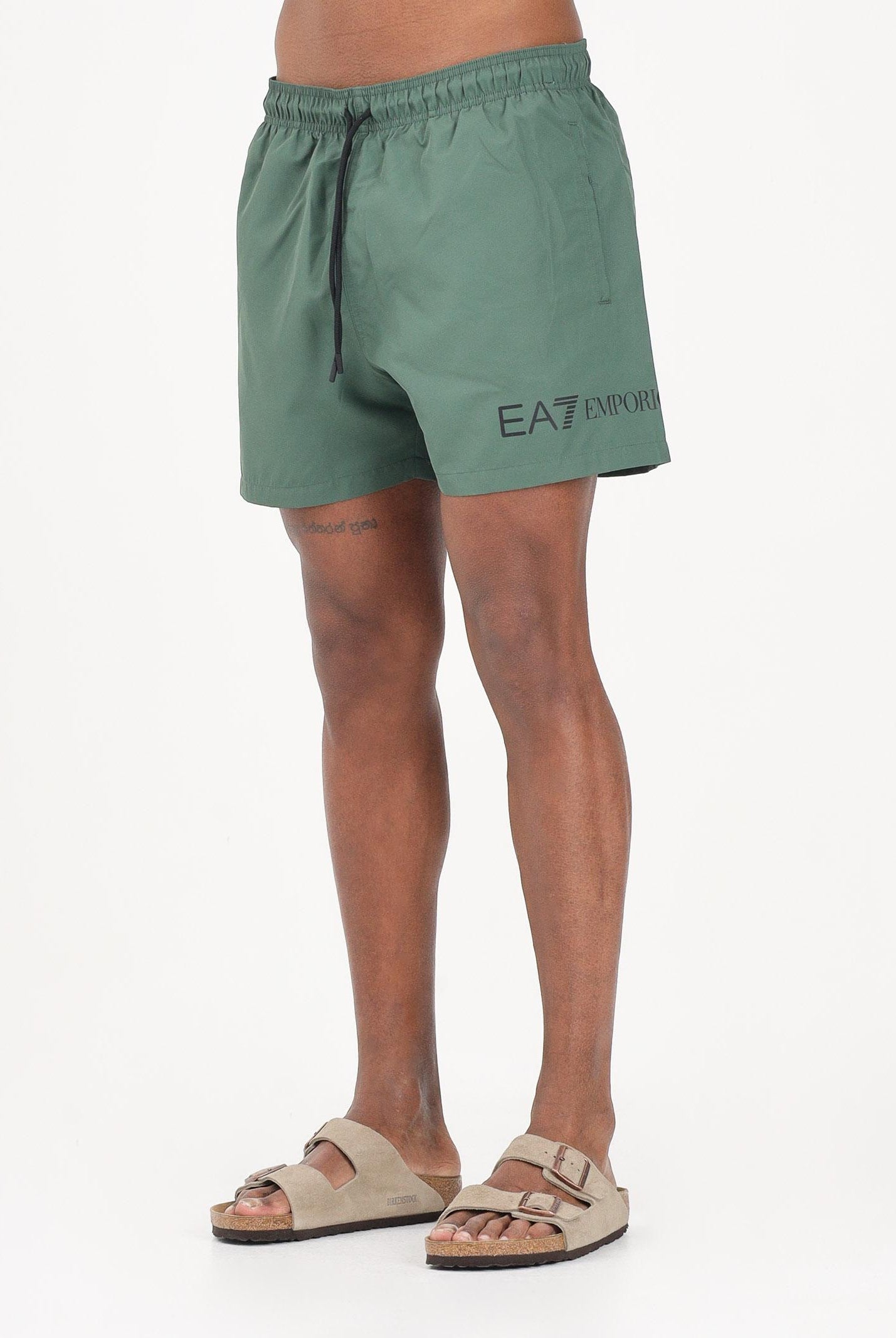 EA7 Shorts mare verde da uomo con logo 7M002000AF13049 M7185 EA7