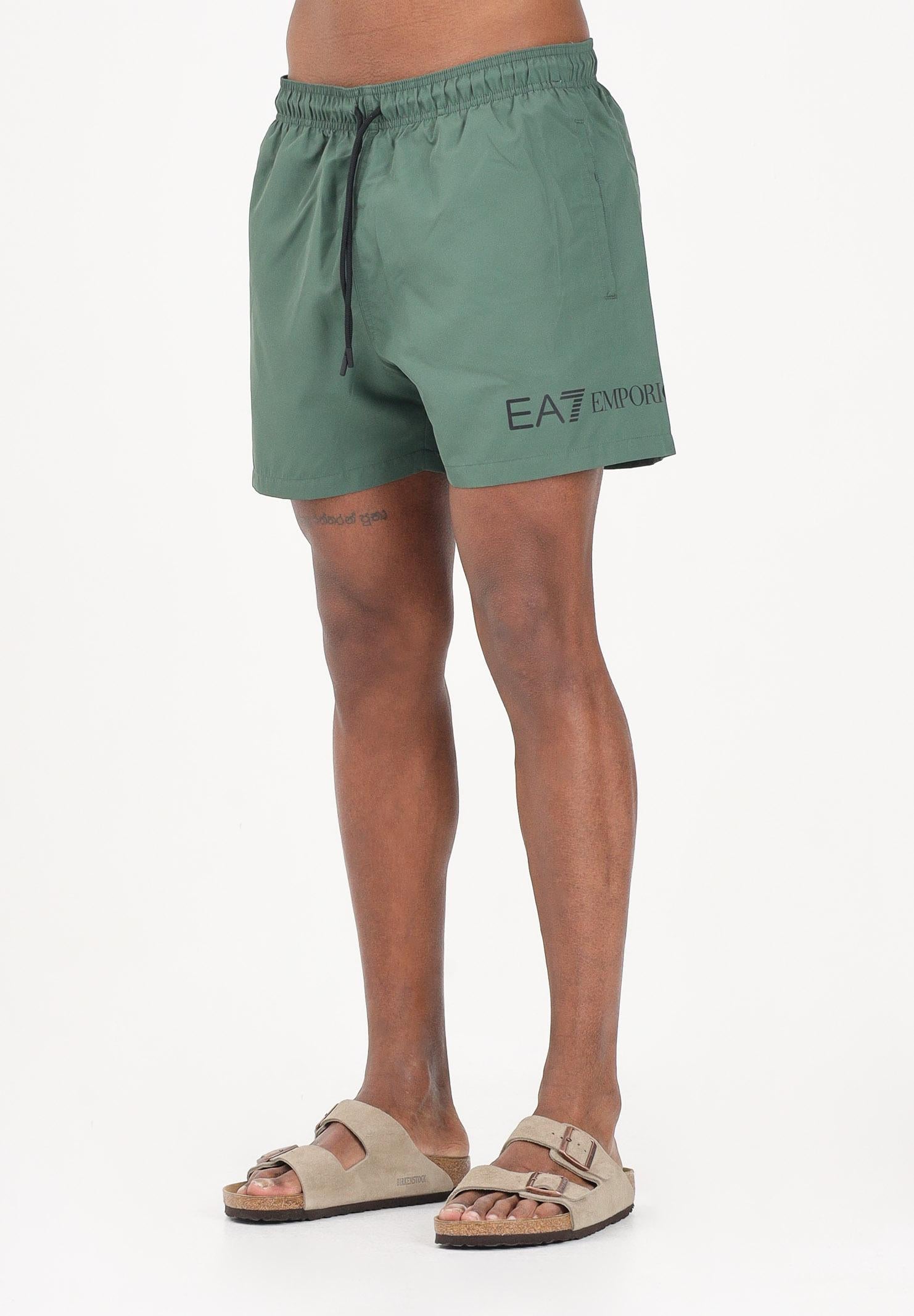 EA7 Shorts mare verde da uomo con logo 7M002000AF13049 M7185 EA7