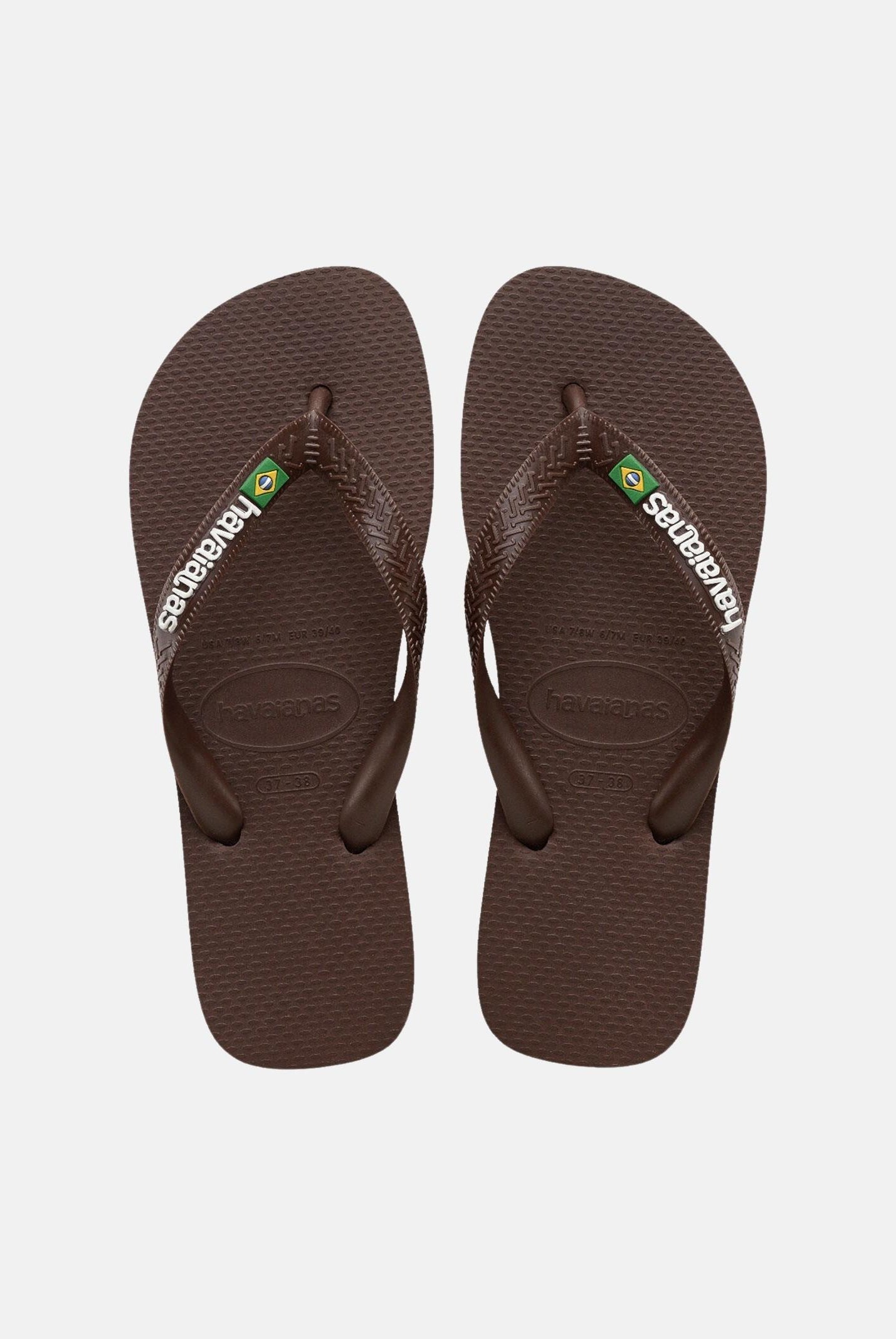 HAVAIANAS Infradito Havaianas Brasil Logo marrone per uomo e donna 4110850 2673 HAVAIANAS