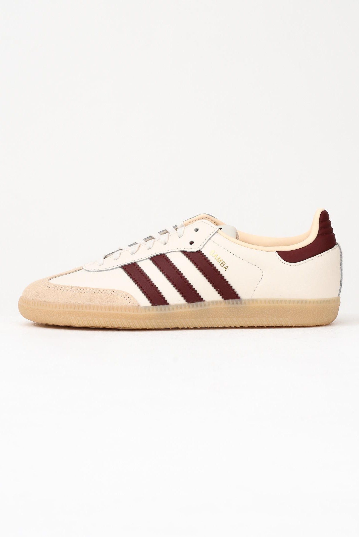 ADIDAS ORIGINALS Sneakers Samba OG burro e bordeaux per uomo e donna JQ8554 ADIDAS ORIGINALS