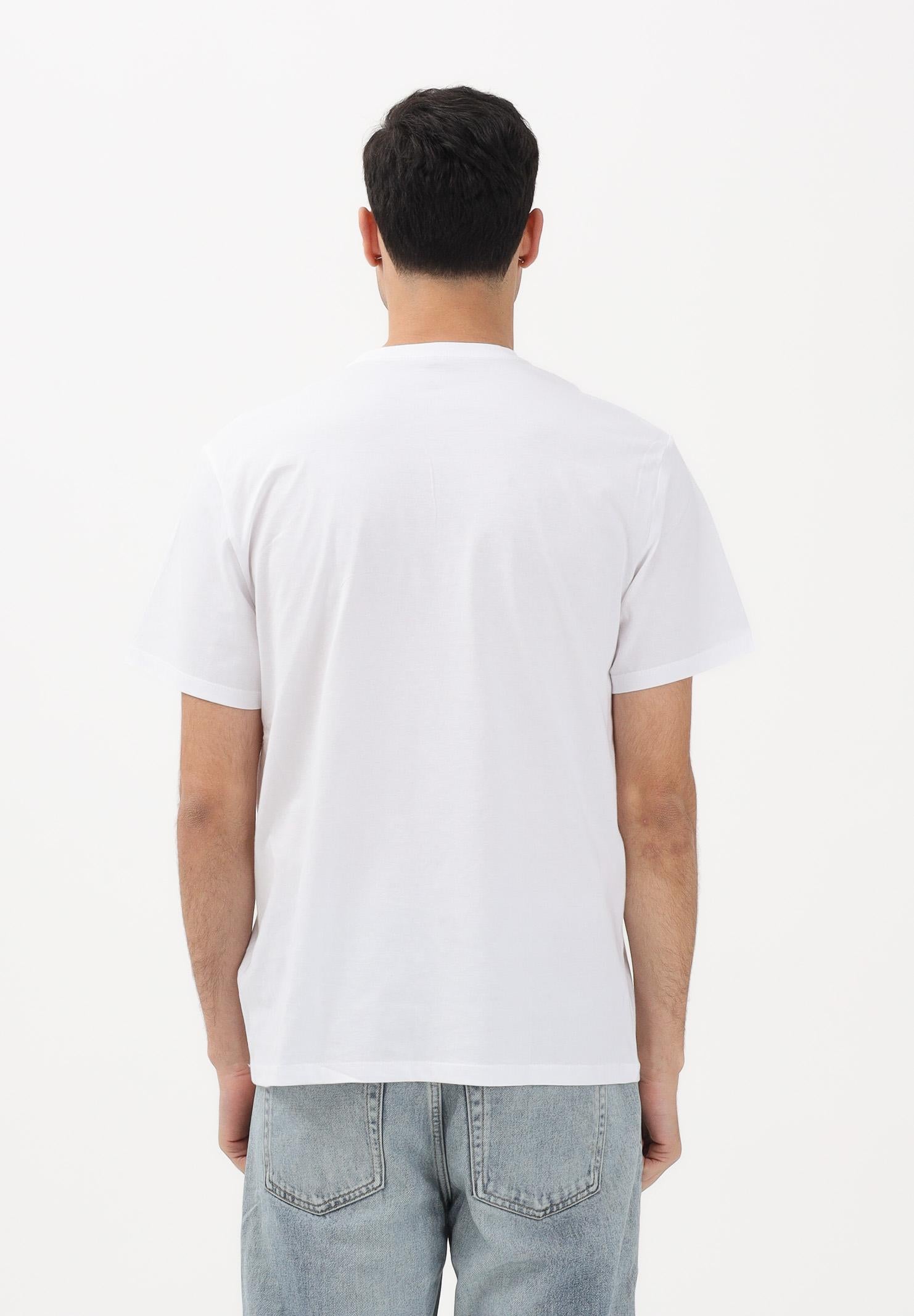 CALVIN KLEIN JEANS T-shirt a manica corta bianca da uomo con stampa logo LV14RE816GYAA . CALVIN KLEIN JEANS