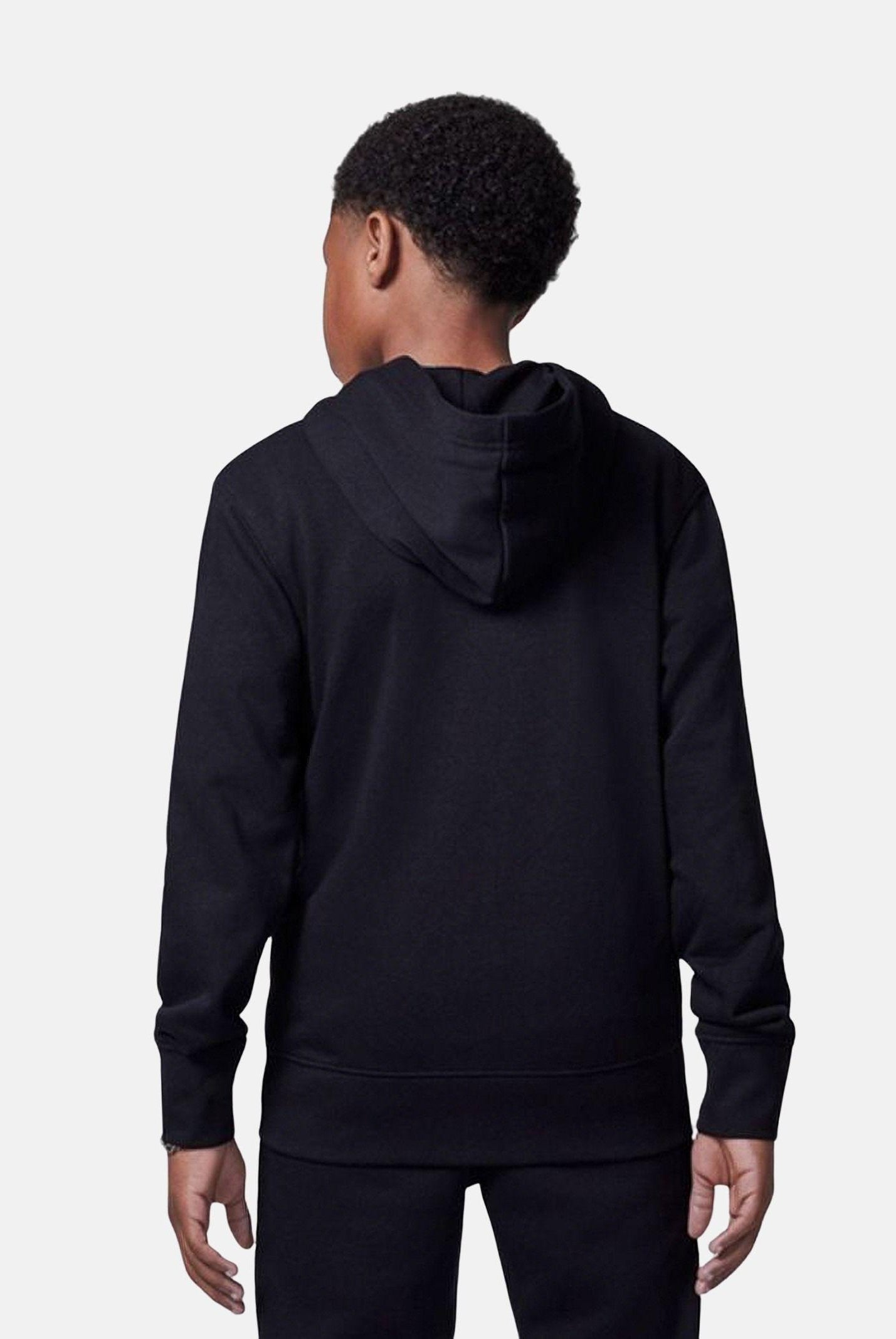 JORDAN Felpa con zip MJ Brooklyn nera per bambino e bambina 95D388 023 JORDAN