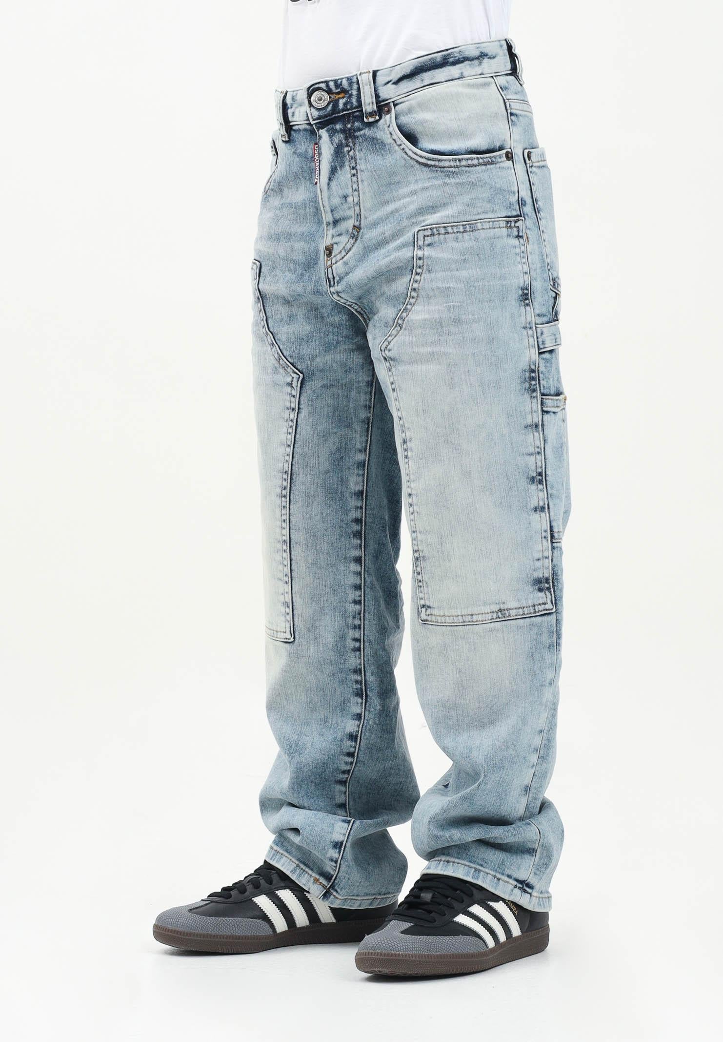 DSQUARED2 Jeans in denim sfumato per donna, ragazzi e bambini DQ2636D0AC2 DQ01 DSQUARED2