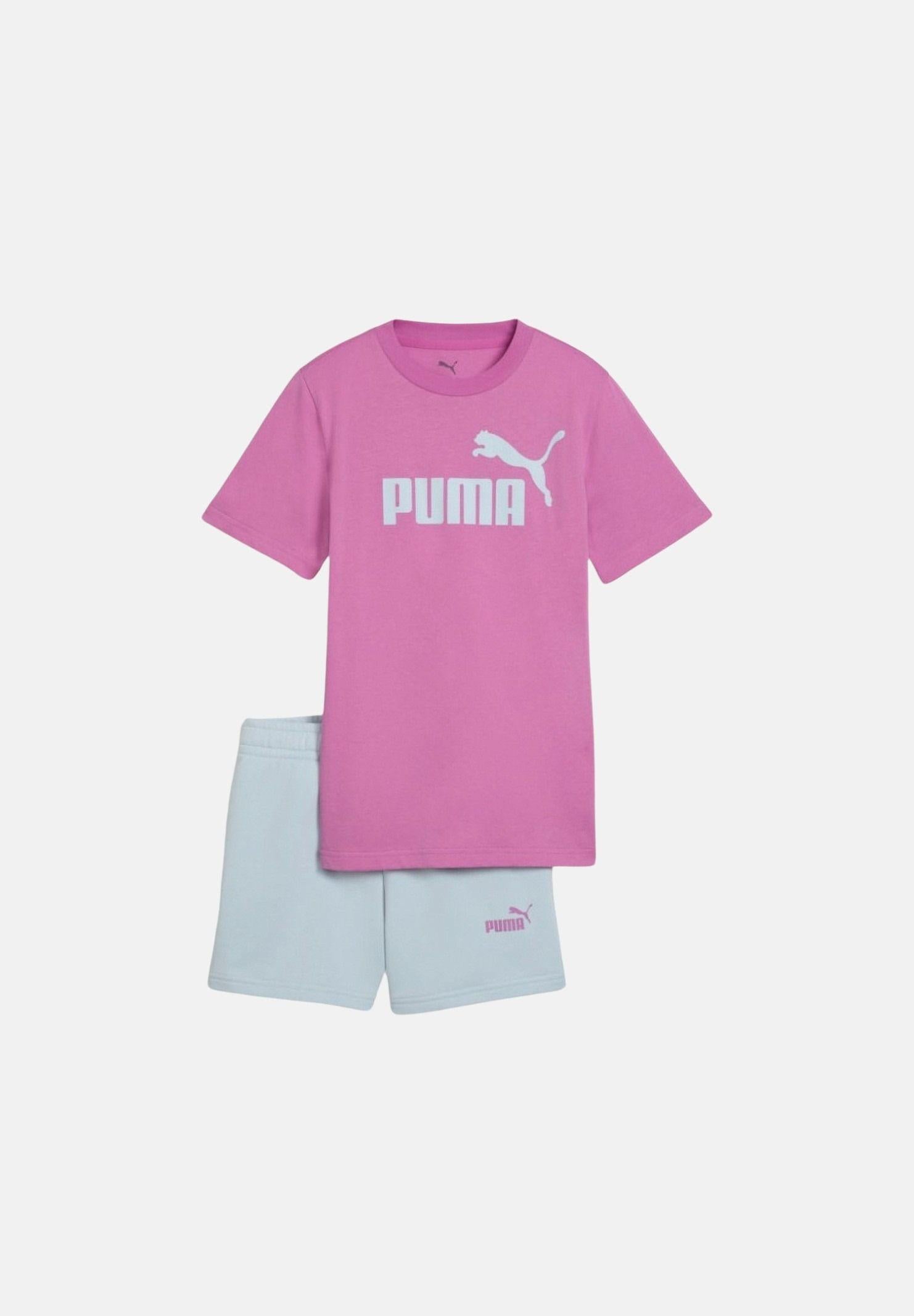 PUMA Completino Essentials fucsia e celeste da bambina 686307 74 PUMA